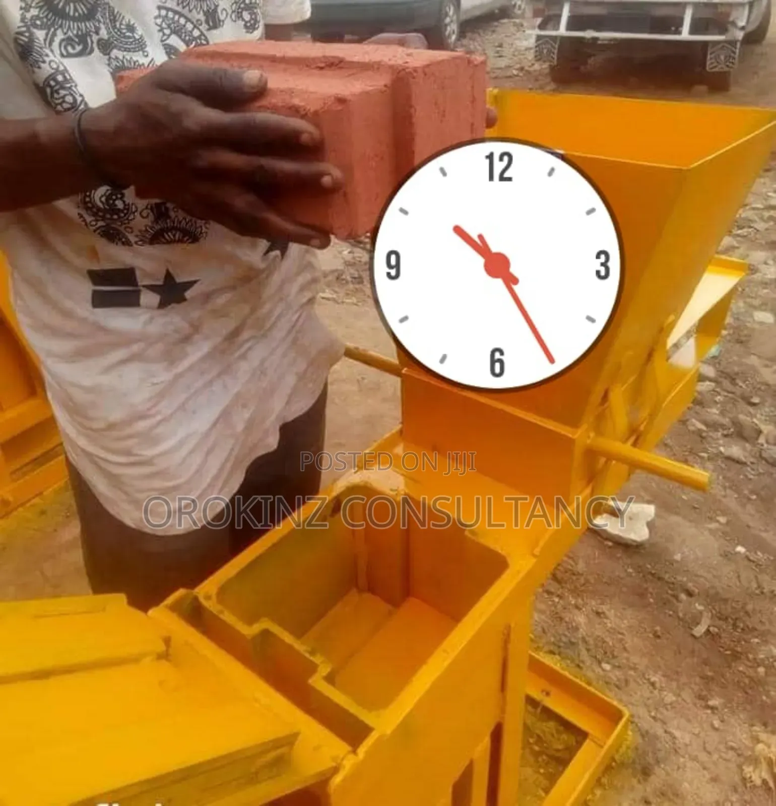 Single Manual 9inches No Motar Interlocking Brick Machine