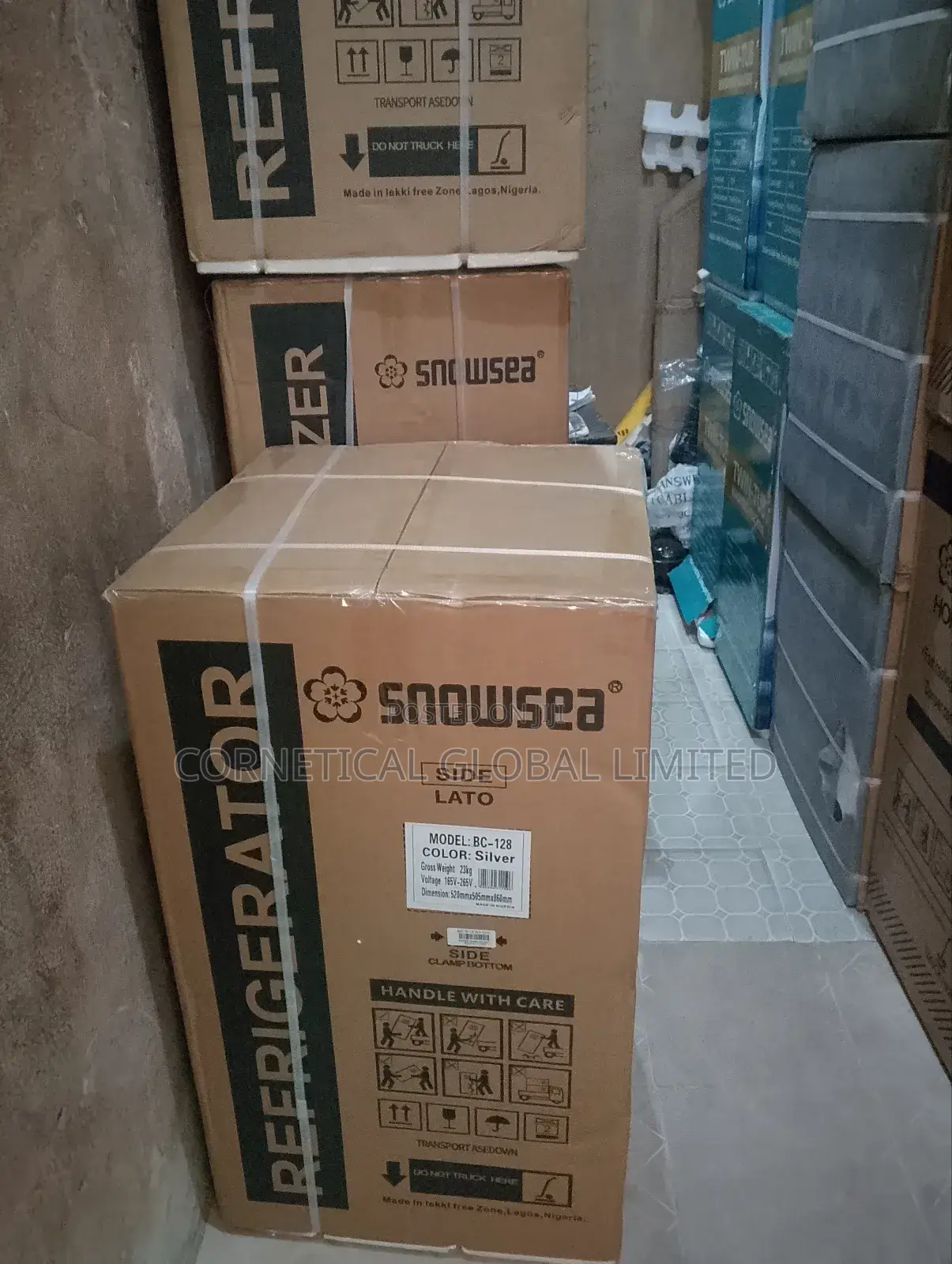 Snowsea 128 Liters Bedside Refrigerator - Freezer Bc-128