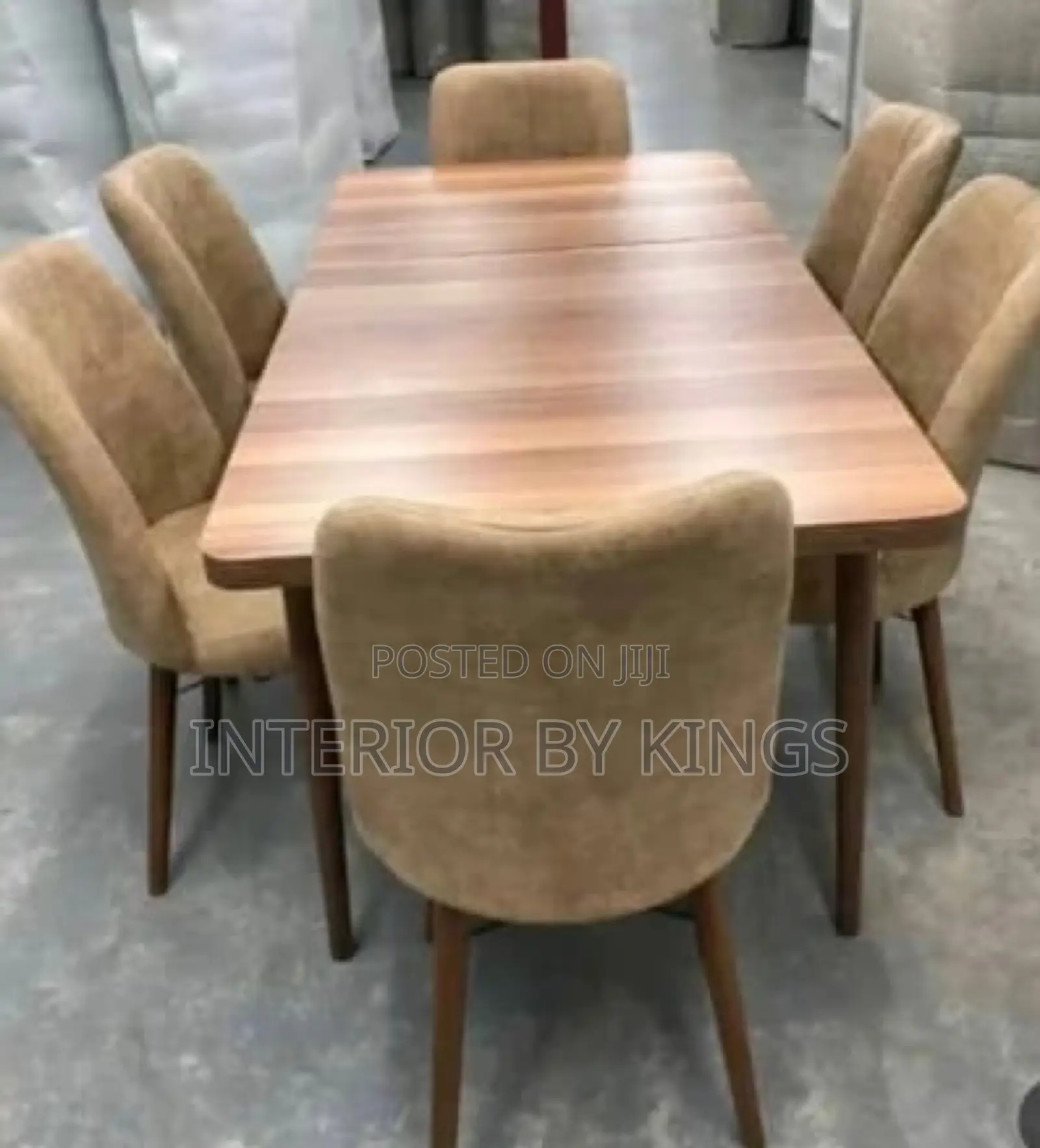 6 Seater Dining Chairs With a High Quality Wooden Table Top