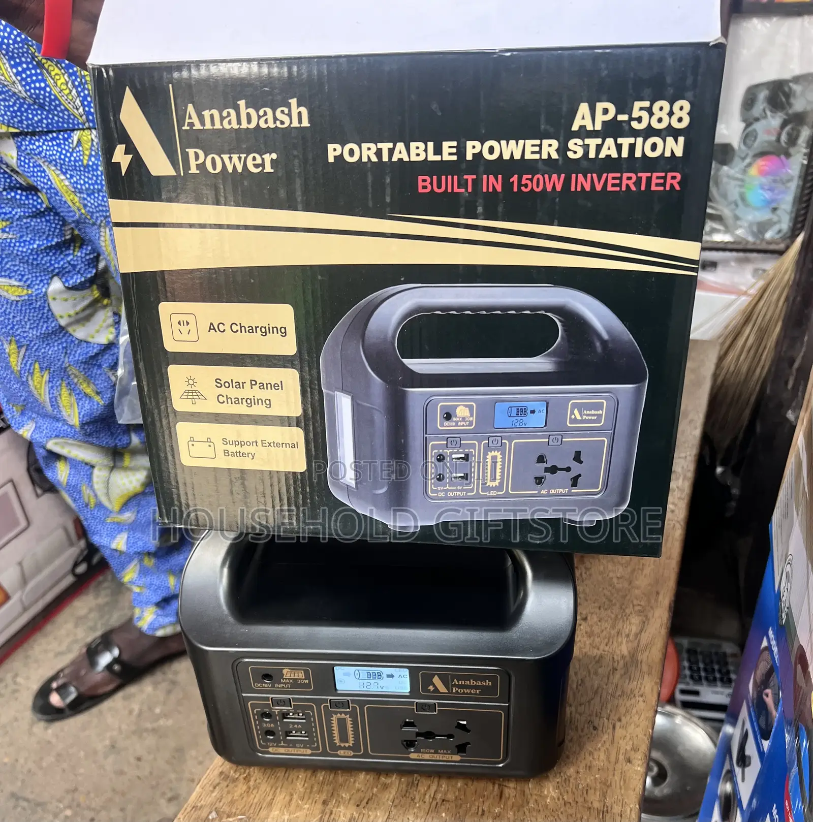 Anabash 150watts Solar Inverter Power Station
