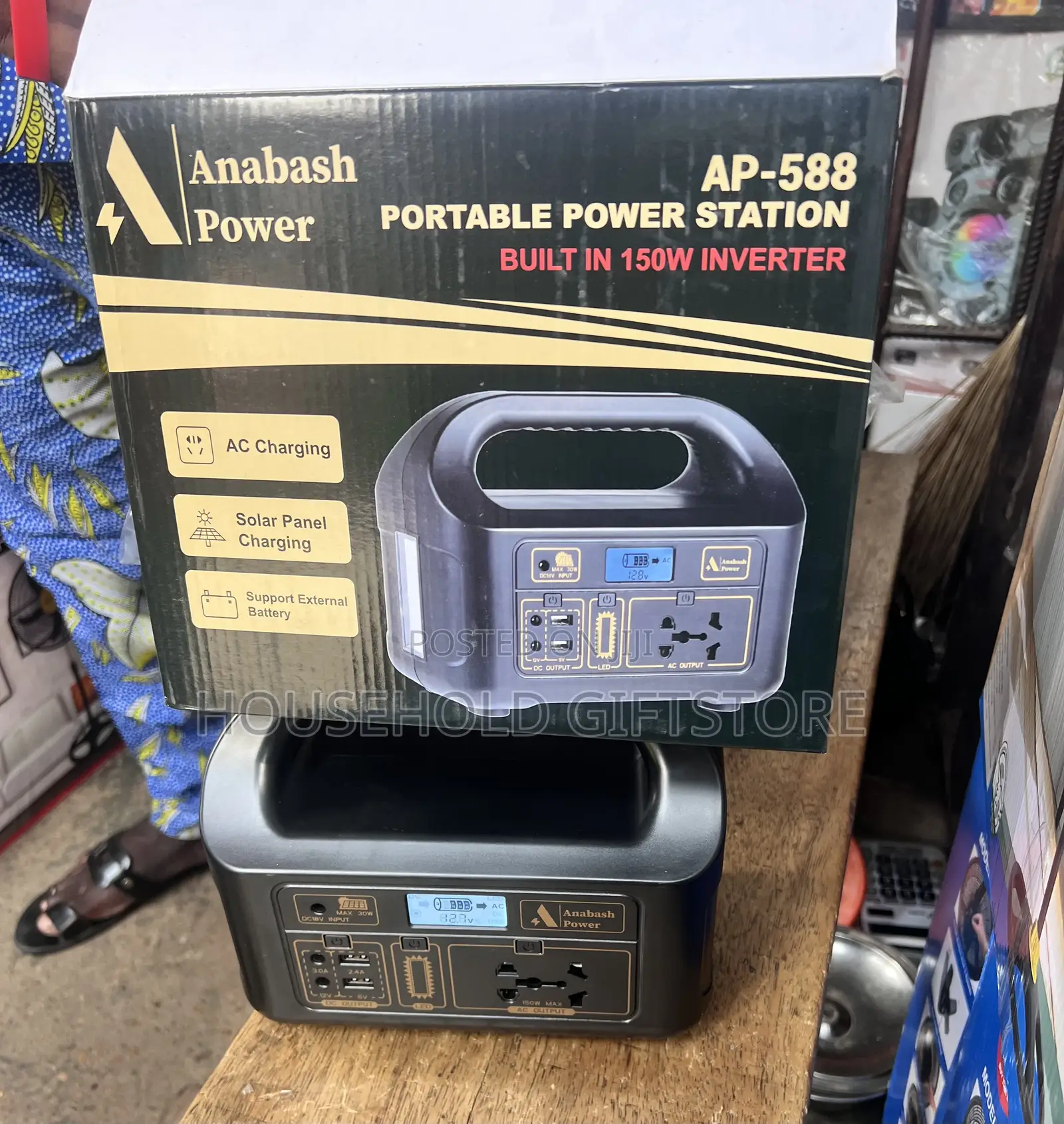 Anabash 150watts Solar Inverter Power Station