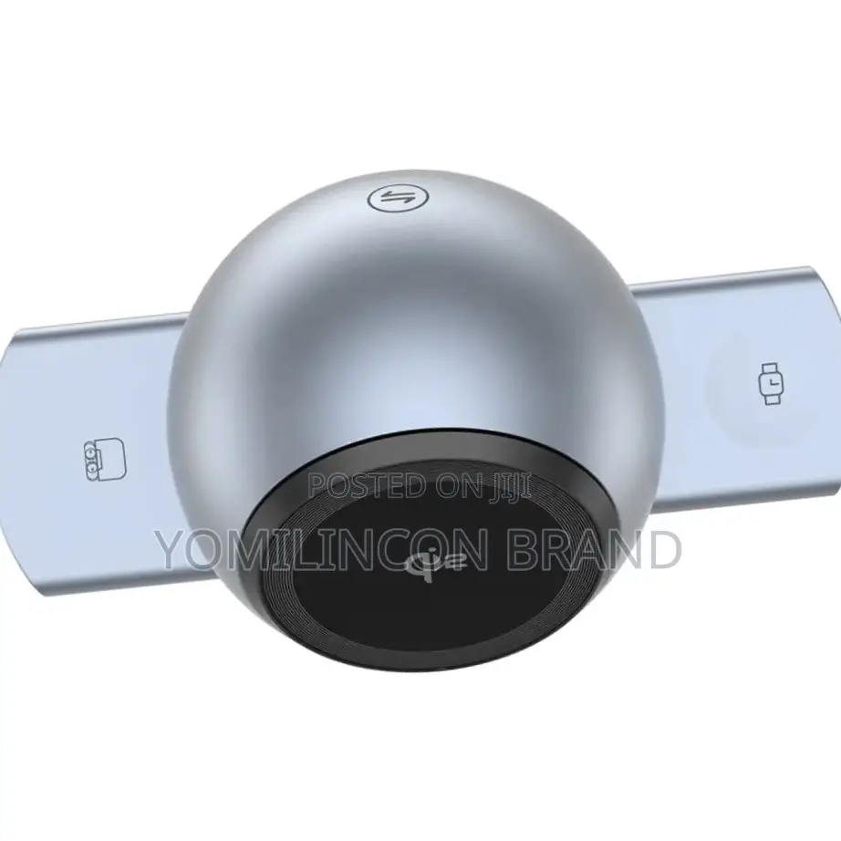 Powerology Qi2 Speaker Charge Station - Gray