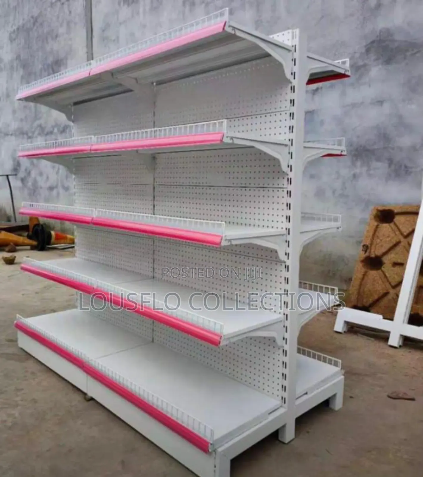 Quality Double Front And Back Double Supermarket Shelves