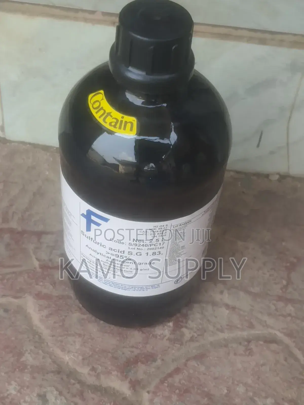 Fisher Scientific Laboratory Chemicals 2.5ltrs U.K