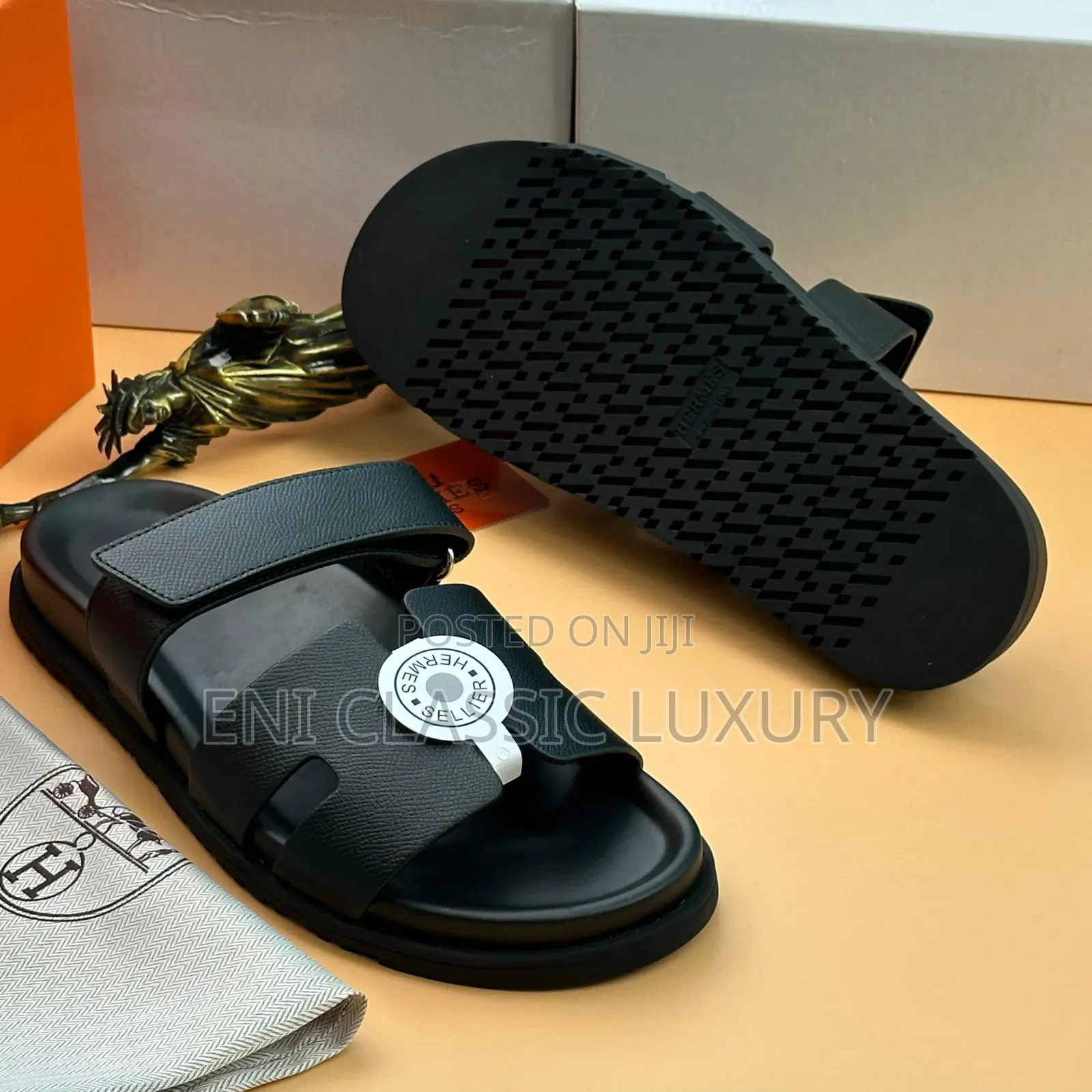 Classic Men's Luxury Designer Slipper Hermes Well Branded