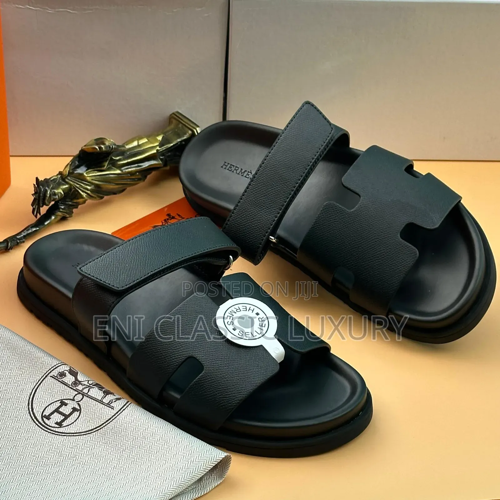 Classic Men's Luxury Designer Slipper Hermes Well Branded