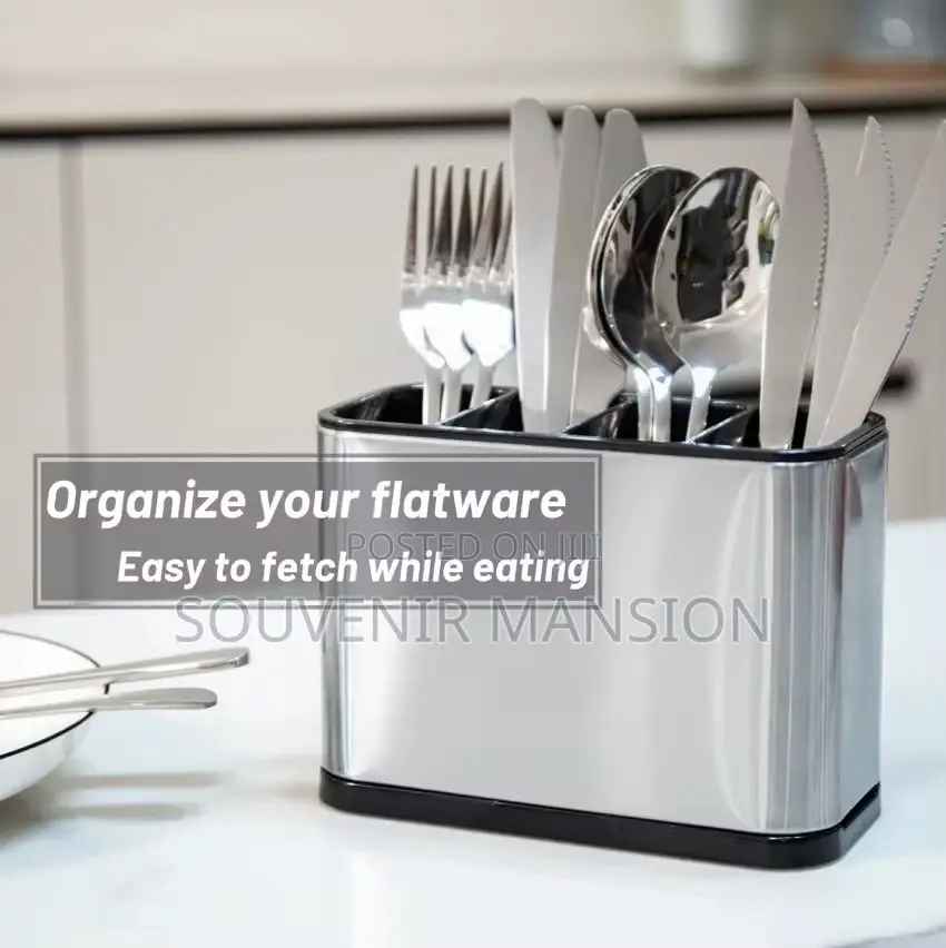 Stainless Steel Kitchen Cutlery Holder