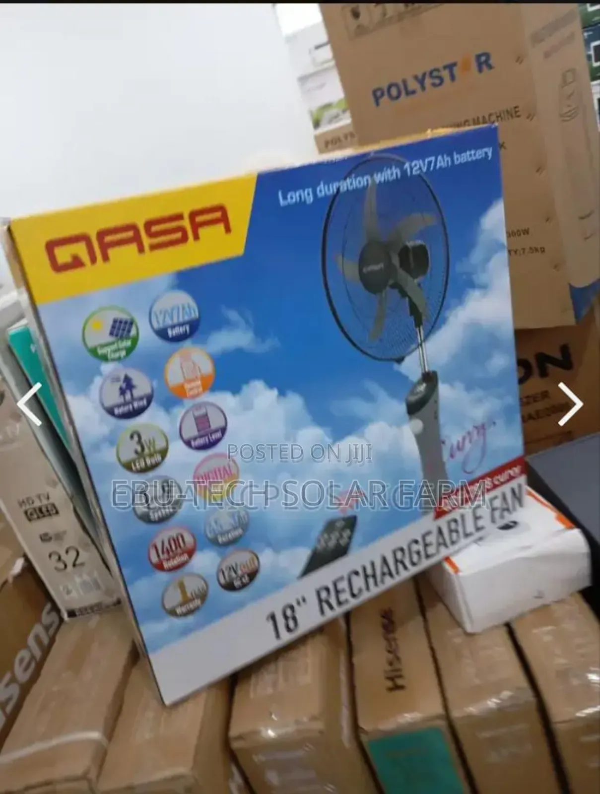18inches Qasa Reachable Fan Ac/Dc