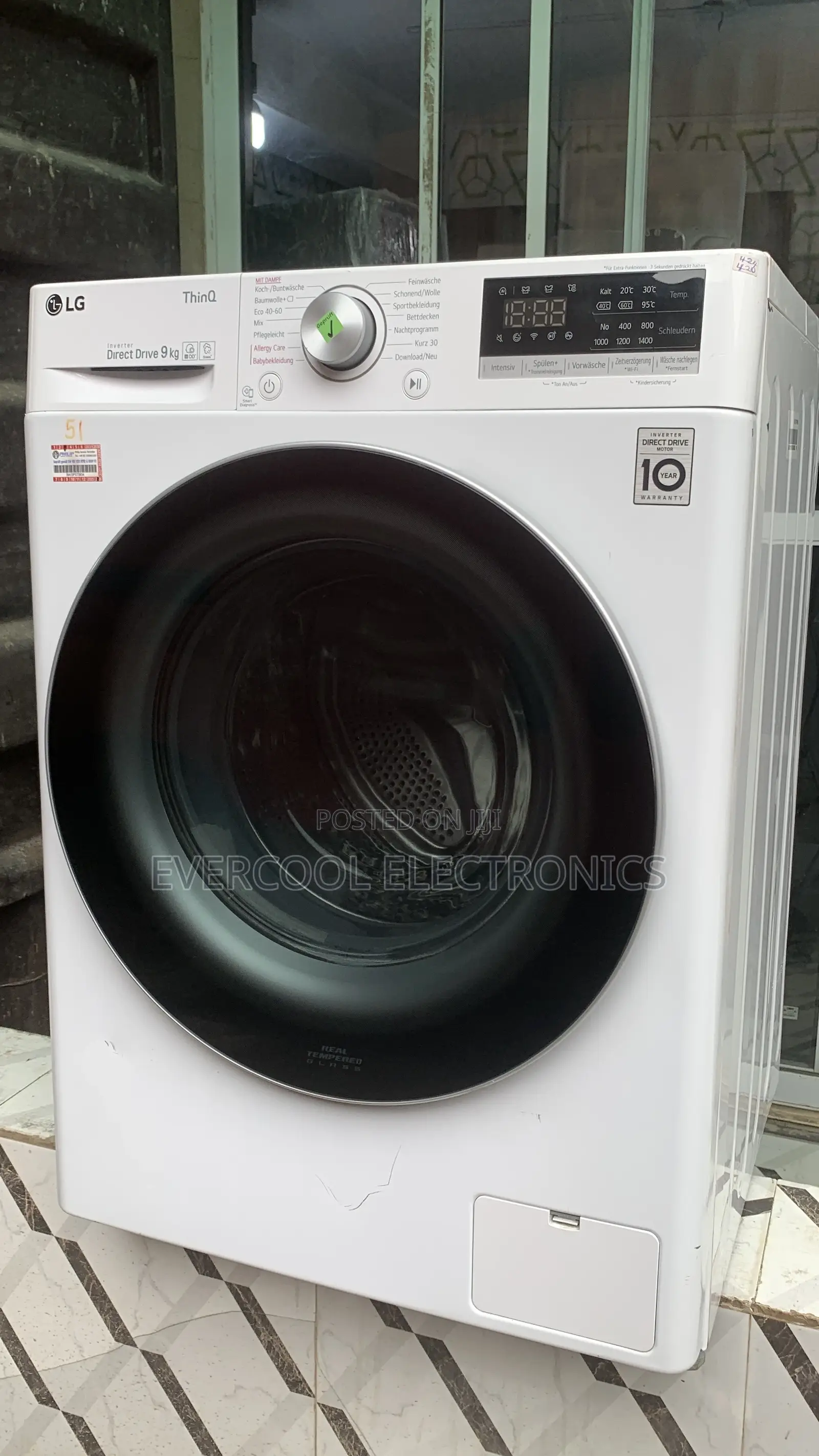 Premium 2023 Lg Inverter 9kg Washing Machine With Wi-Fi