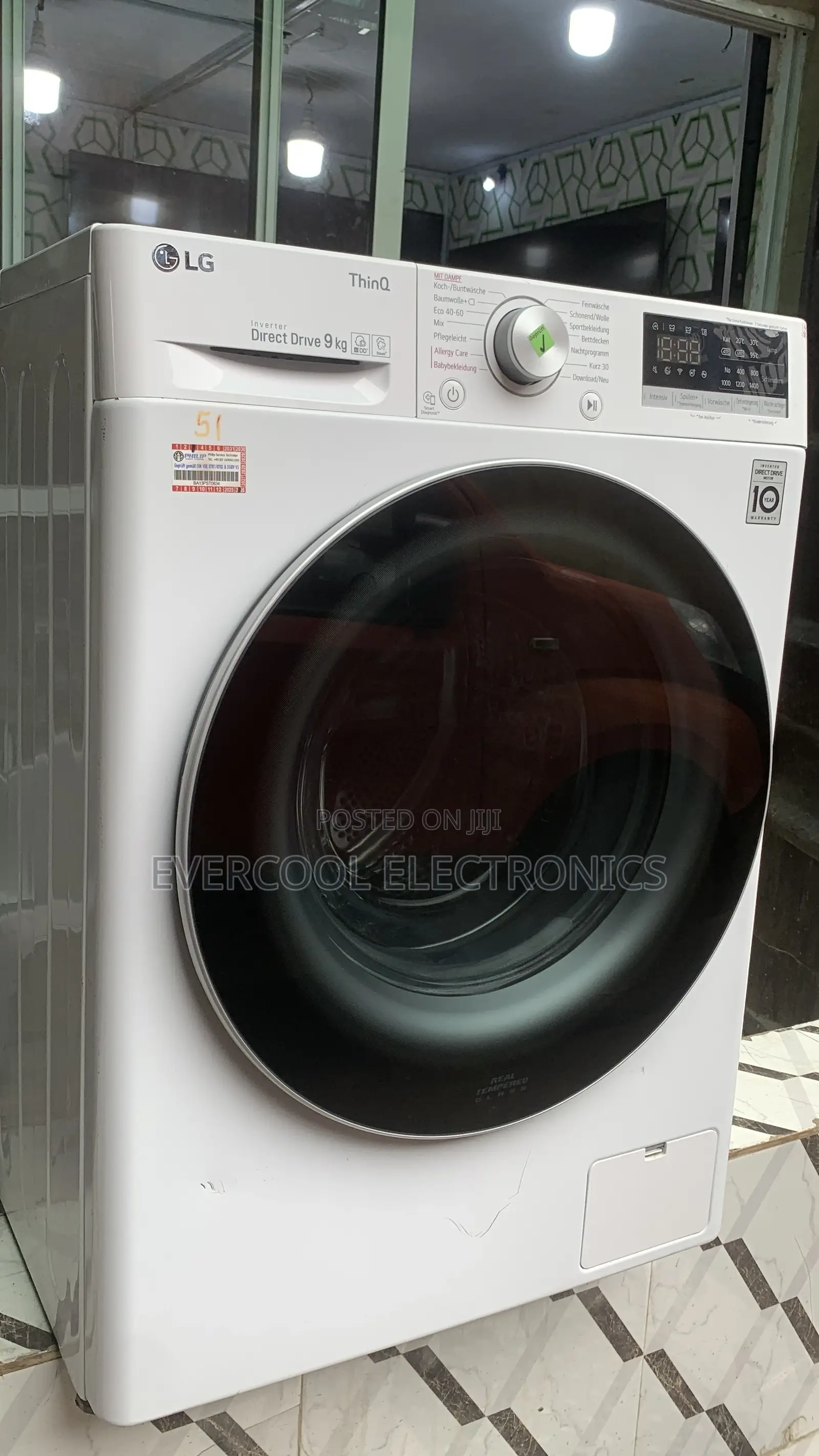 Premium 2023 Lg Inverter 9kg Washing Machine With Wi-Fi