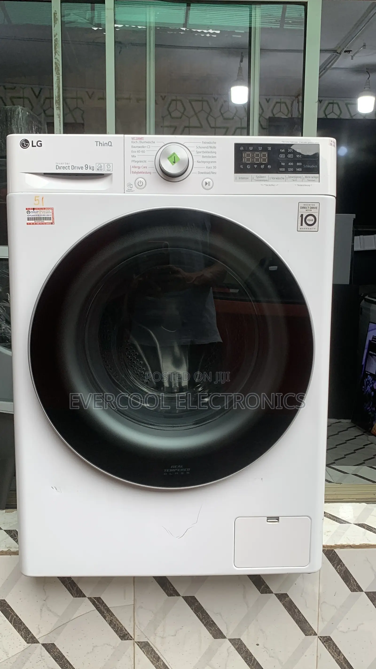 Premium 2023 Lg Inverter 9kg Washing Machine With Wi-Fi