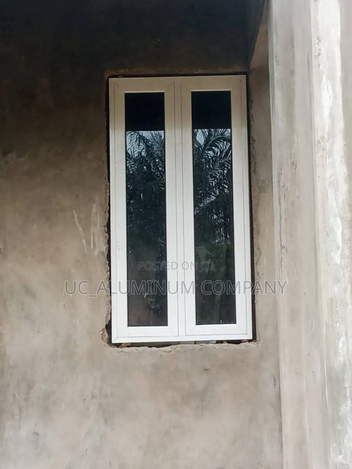 White Casement Window With Burglary Only