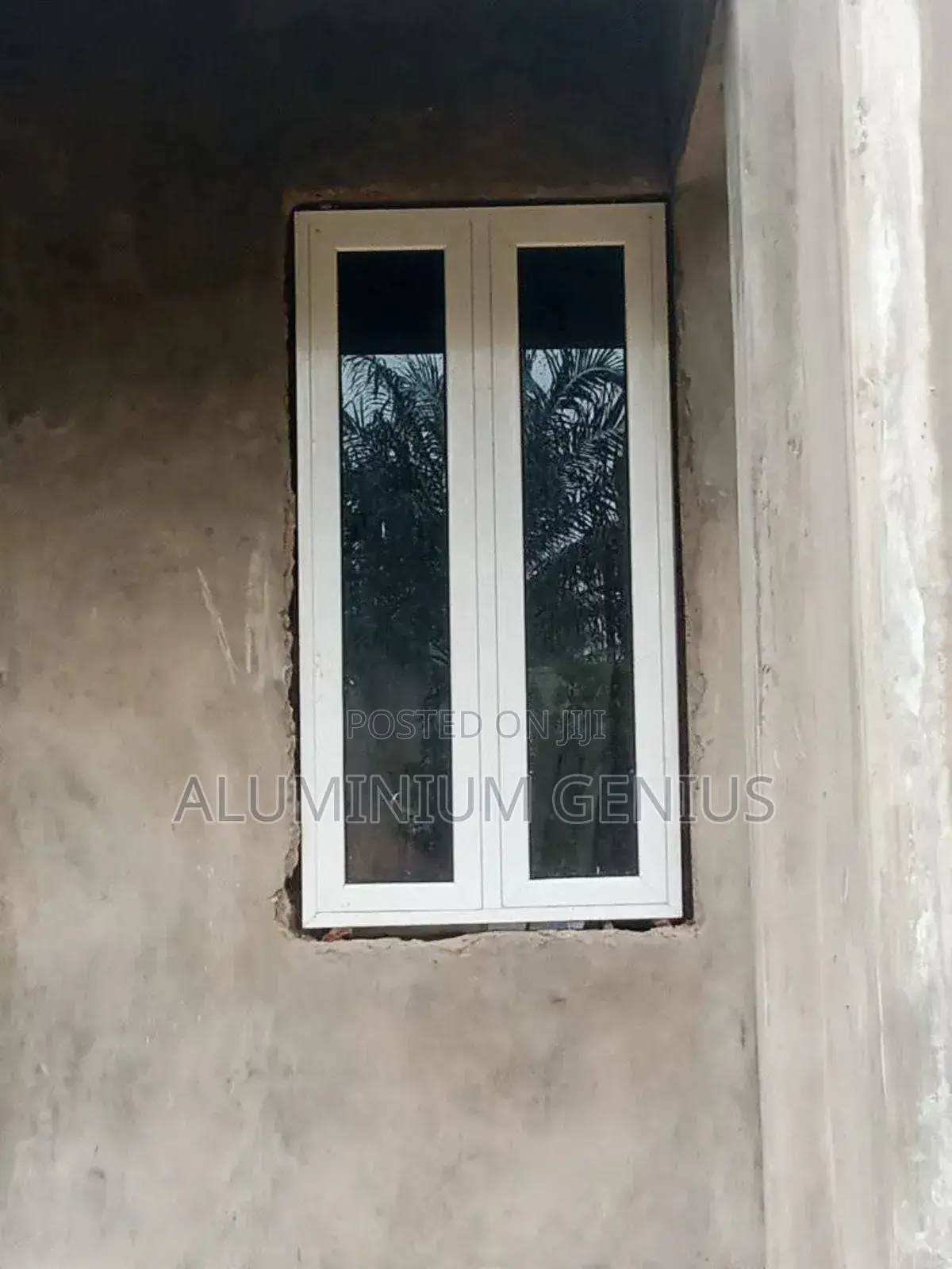 White Casement Window With Burglary Only