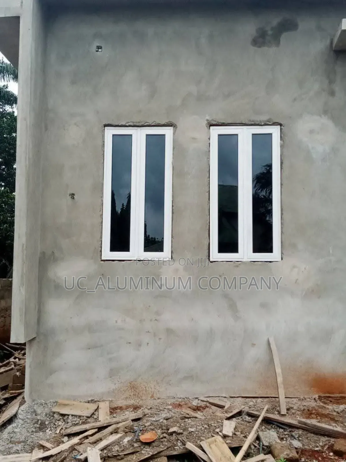 White Casement Window With Burglary Only