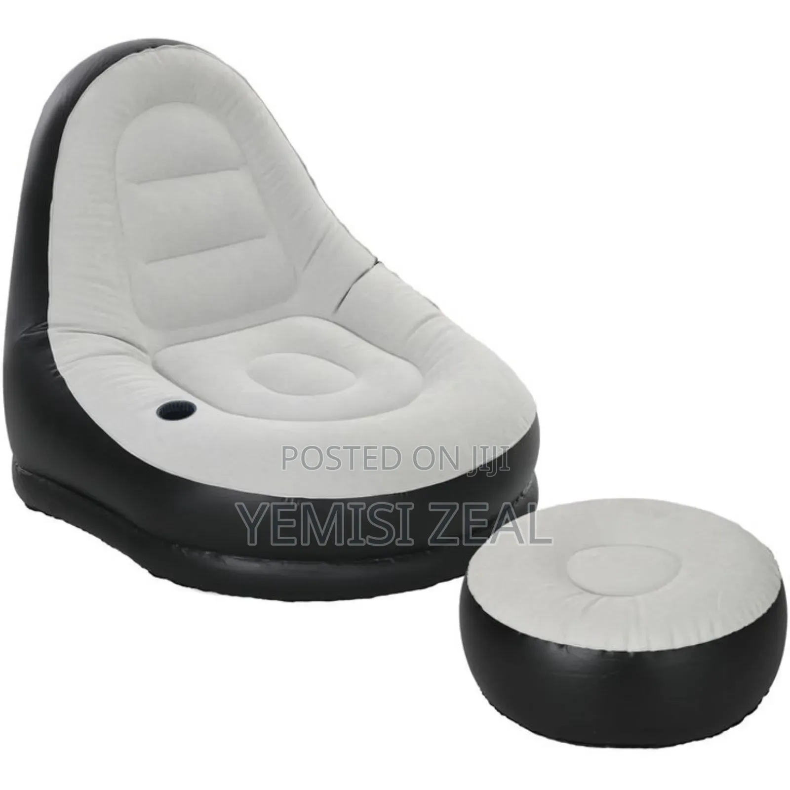 Electric Pump Portable Inflatable Sofa Chair With Footrest