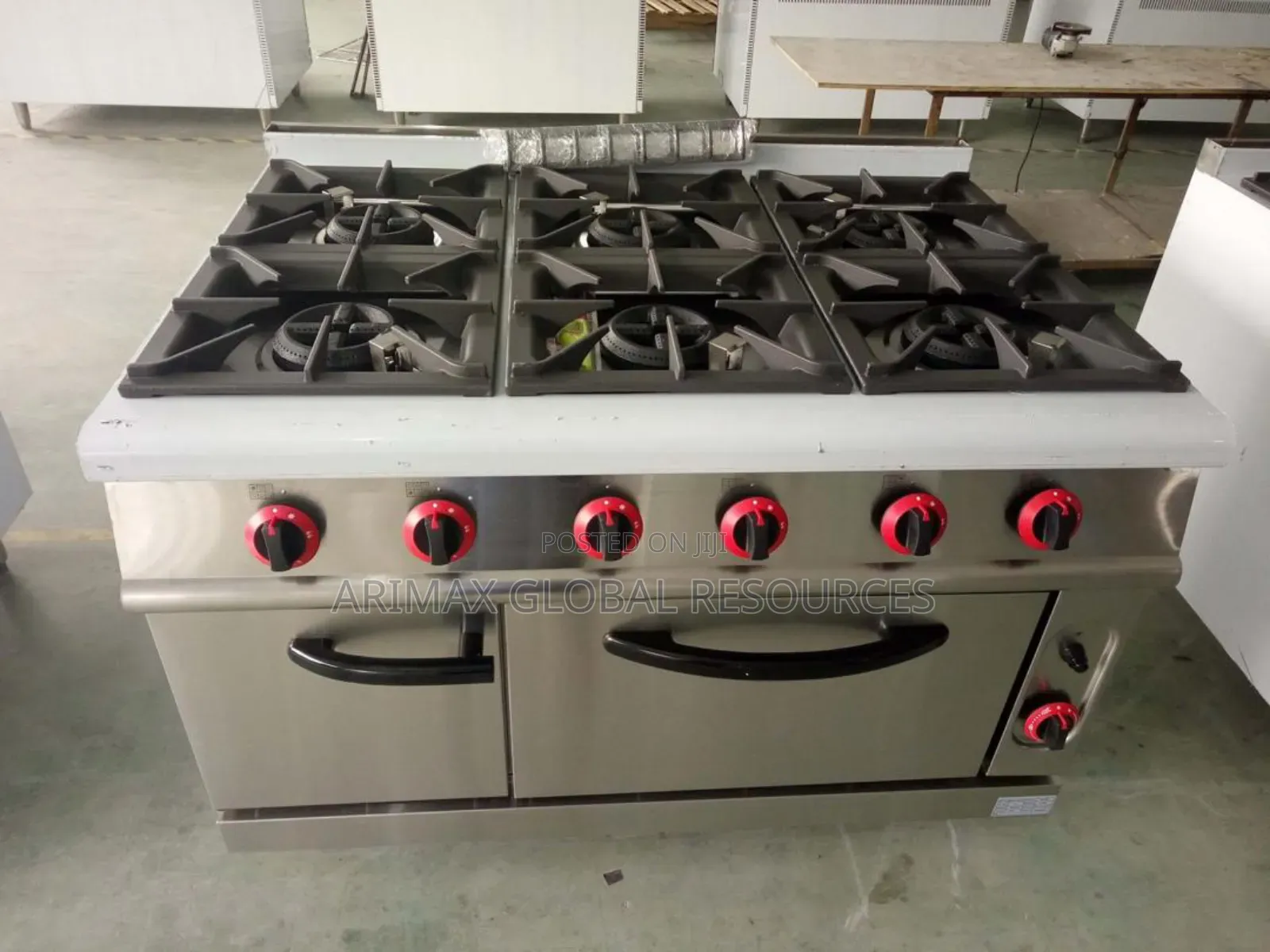 Industrial Cooker With Oven 6 Burners