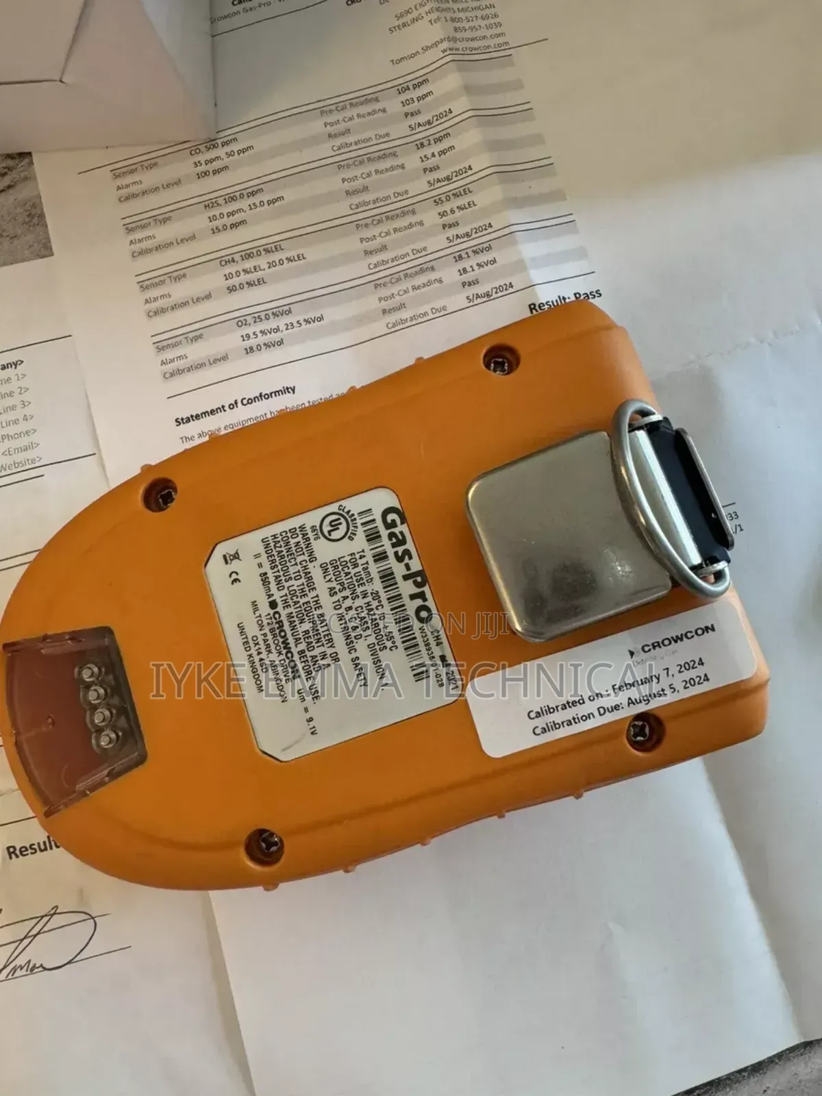 Crowncon Gas-Pro Multi-Gas Confined Space Monitor