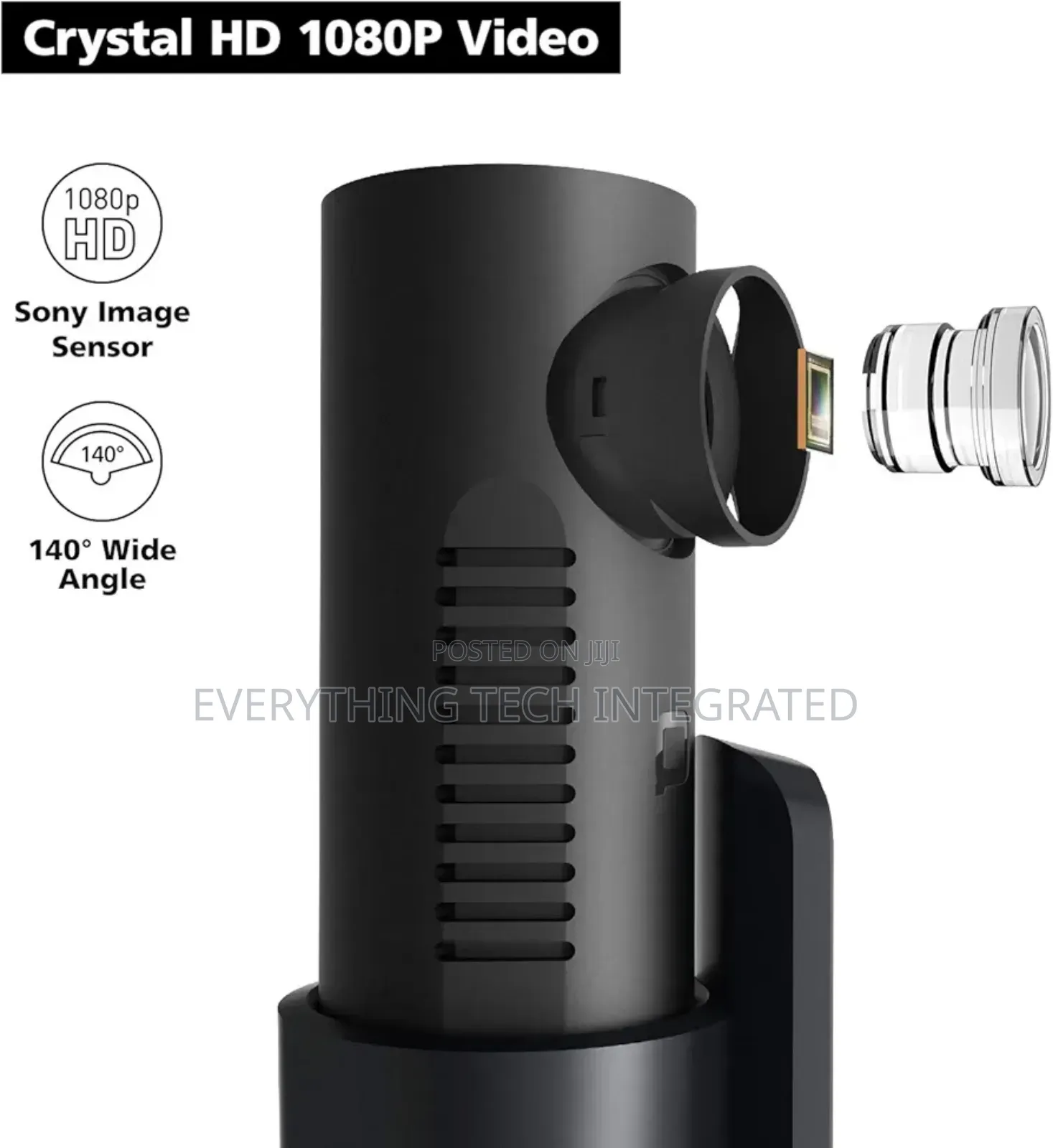 Nonda Zus Smart Dash Cam With Zus App, Hd 1080p Video, 140°