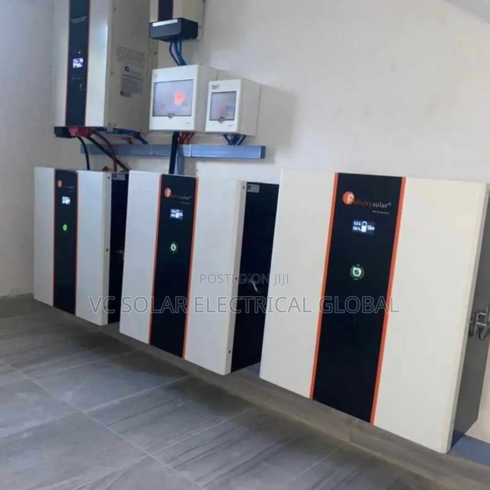 40kva Solar Inverter Set Up With 90kwh Lithium Battery