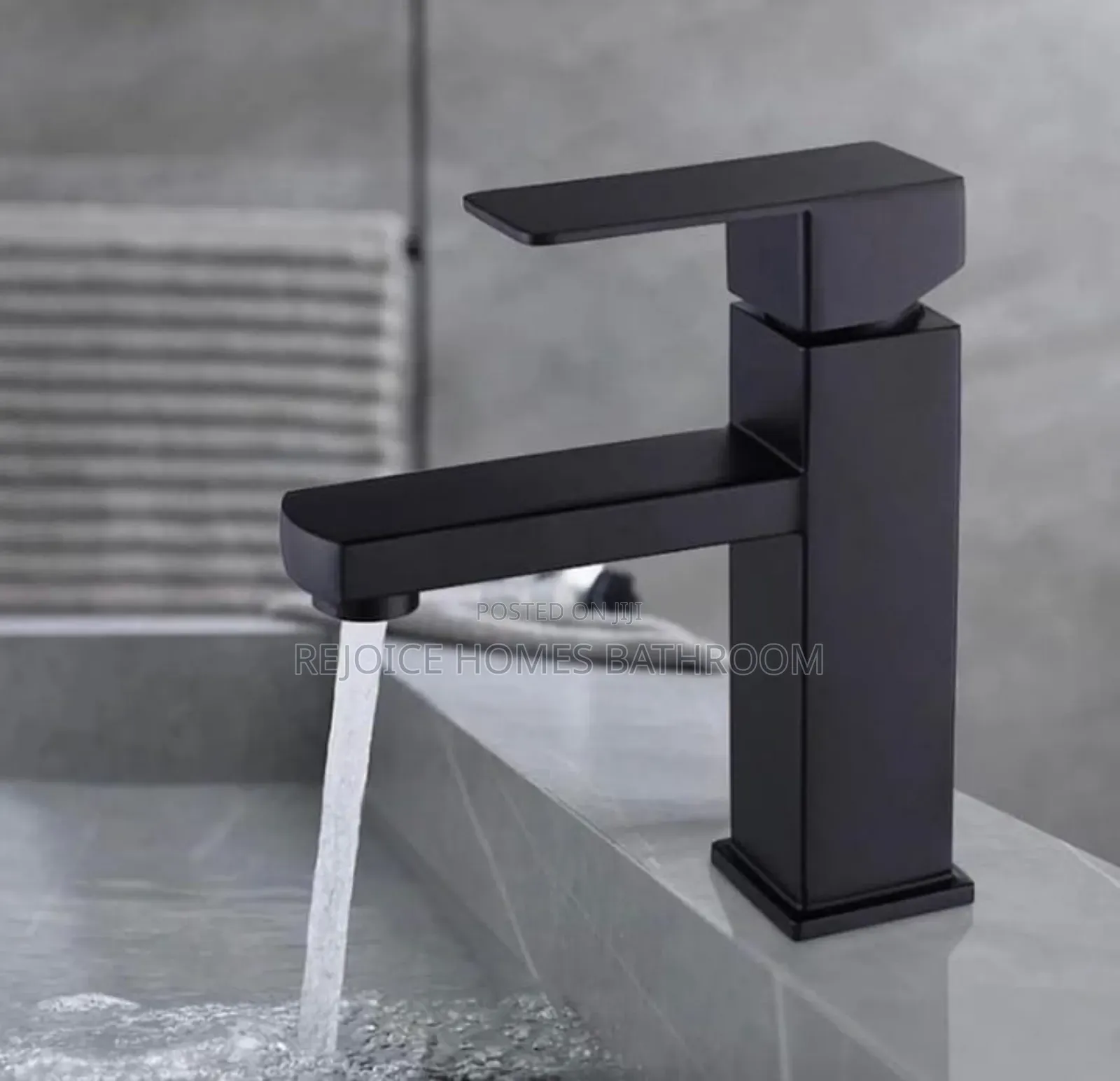Square Matte Black Bathroom Basin/Sink Faucet