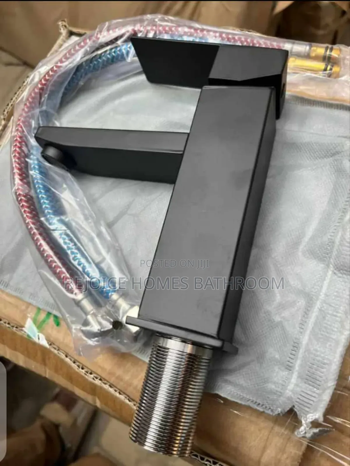 Square Matte Black Bathroom Basin/Sink Faucet