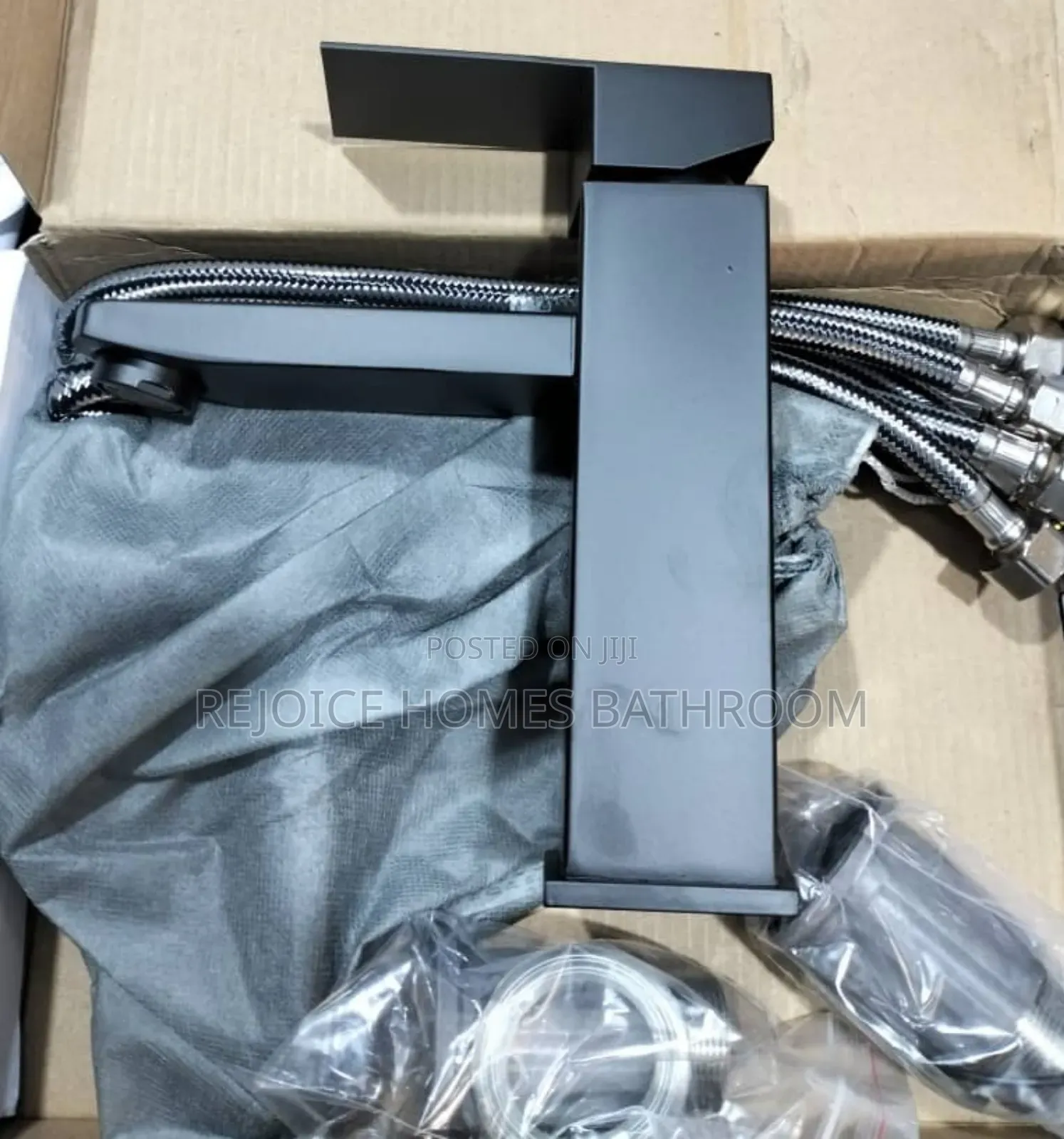 Square Matte Black Bathroom Basin/Sink Faucet