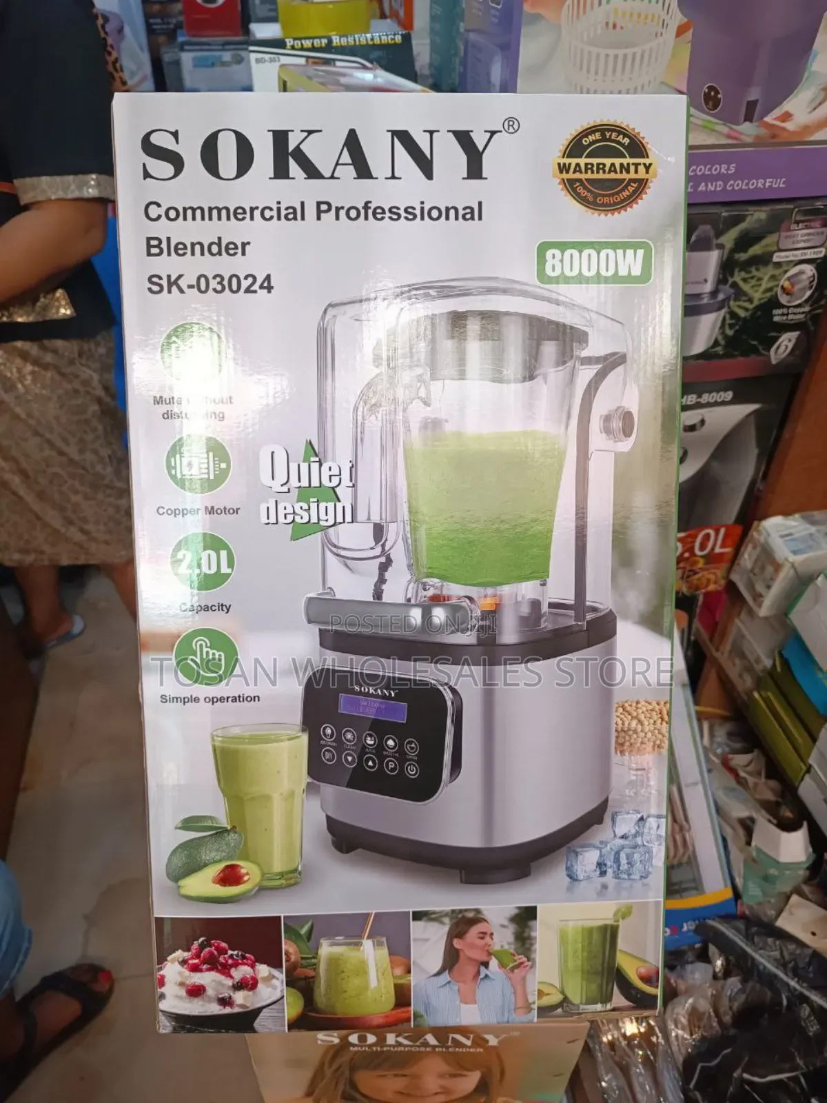 Sokany Sound Proof Heavy Duty Home Commercial Blender