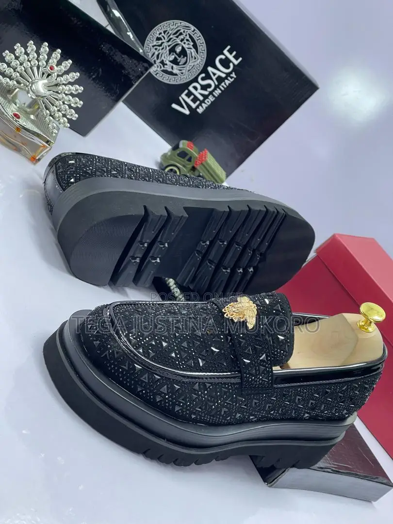 Men's Studded Versace Flat Shoes