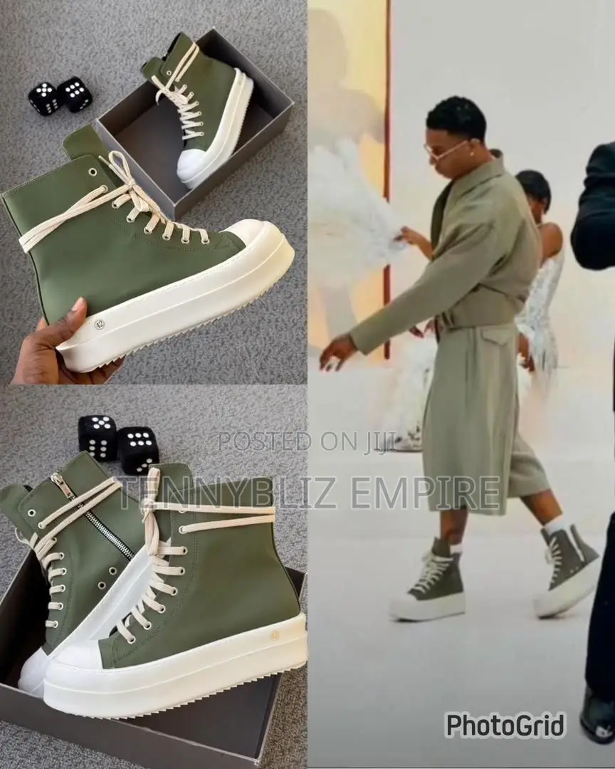 Wizkid-Inspired Rick Owens Latest Luxury Sneakers