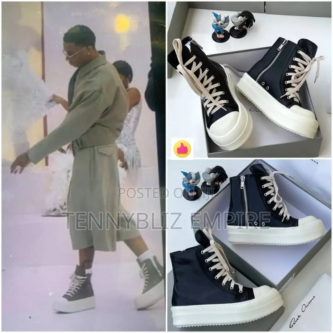 Wizkid-Inspired Rick Owens Latest Luxury Sneakers