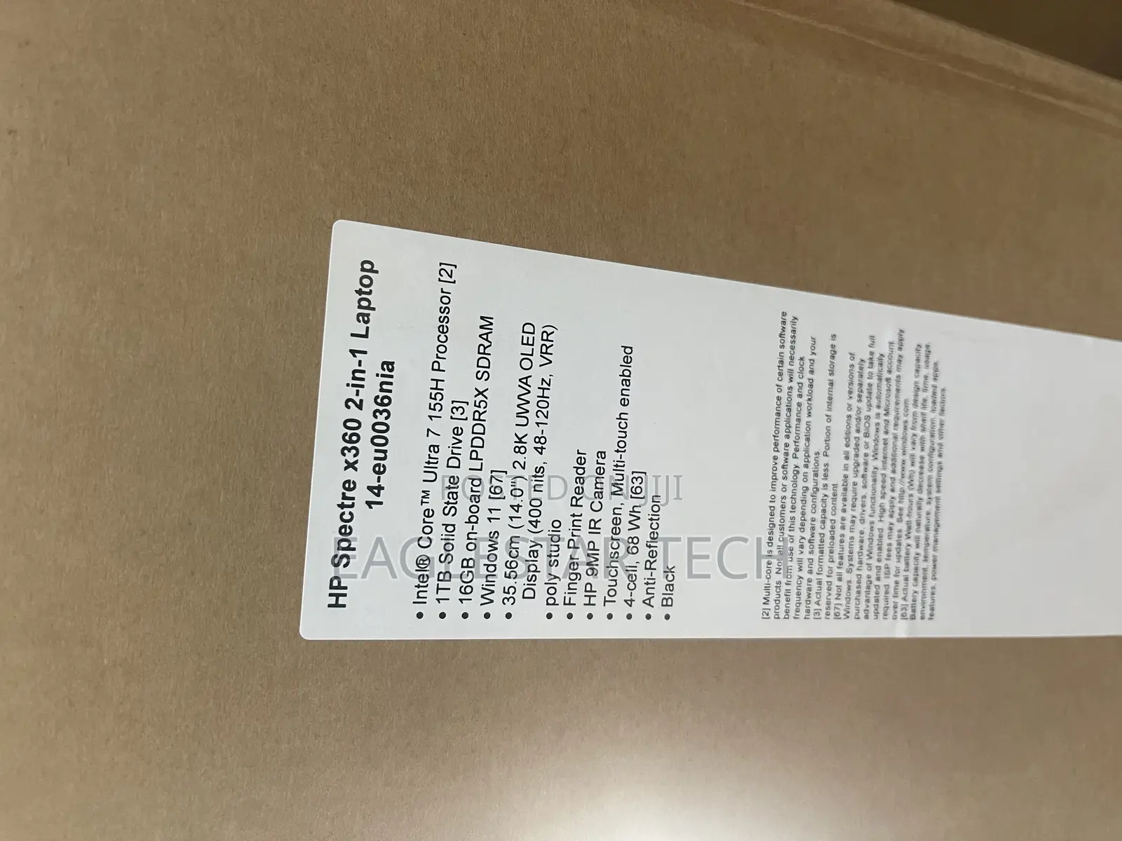 New Laptop HP Spectre 14 16GB Intel Core Ultra 7 SSD 1T