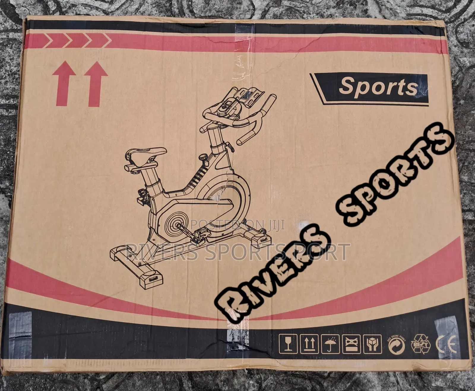 Happy Gam 150kg Commercial Exercise Spinning Bike Wit Phone/Tab Holder