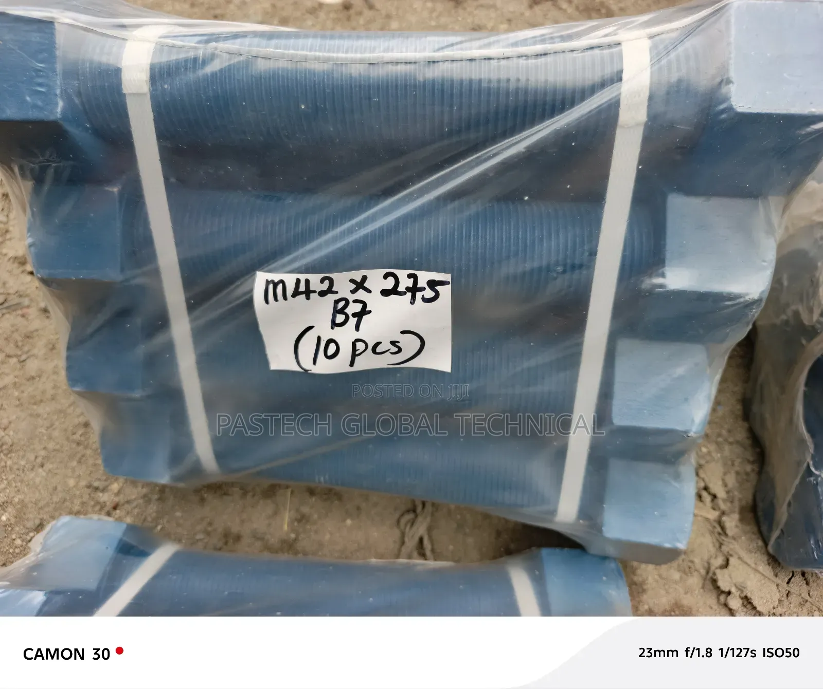 1-5/8 (42mm) X 275mm Long Stud Bolt With Nuts