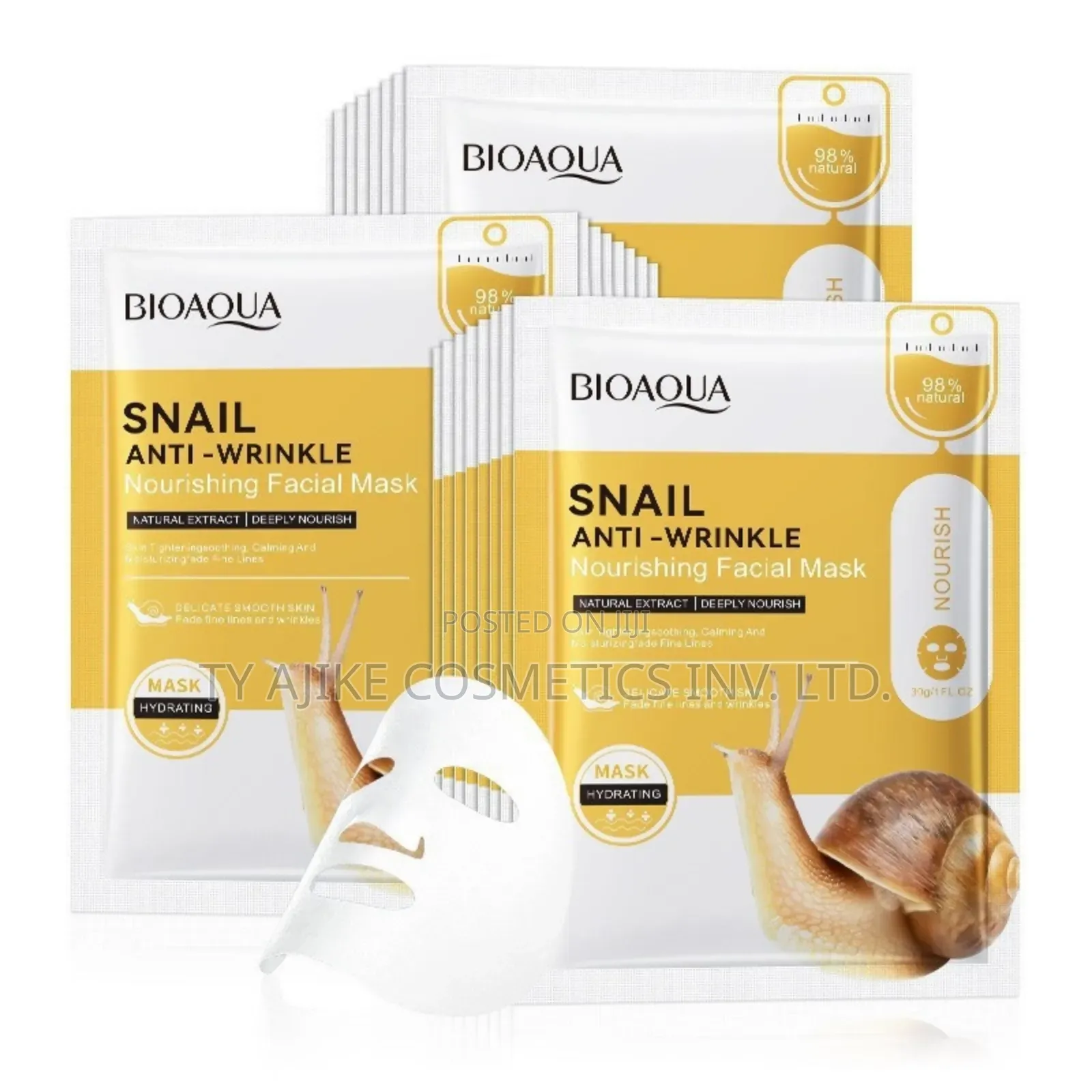 Snail Anti-Wrinkle Face Mask Sheet, 1 Pc