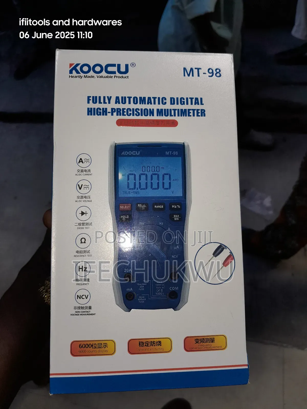 Mt 98 Koocu Digital Multimeter