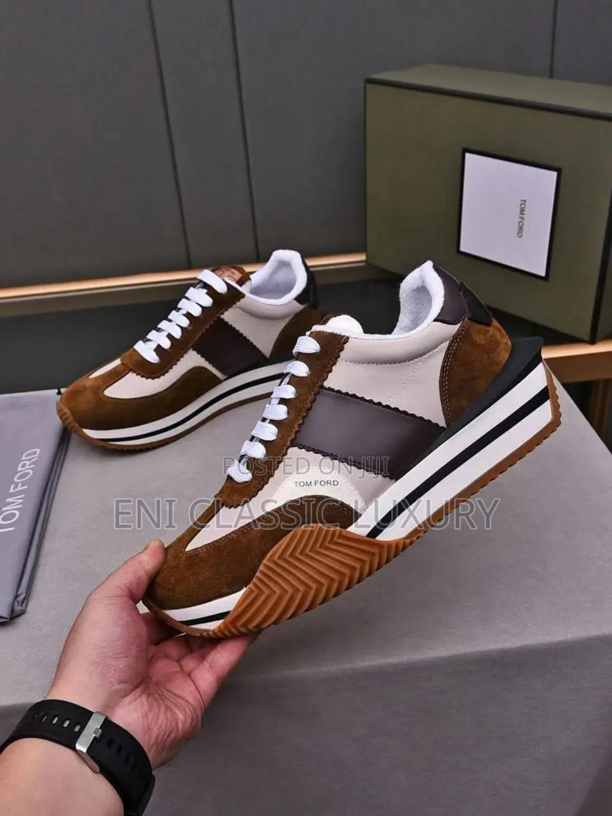 Classic Men's Luxury Designer Sneakers Tomford Well Branded