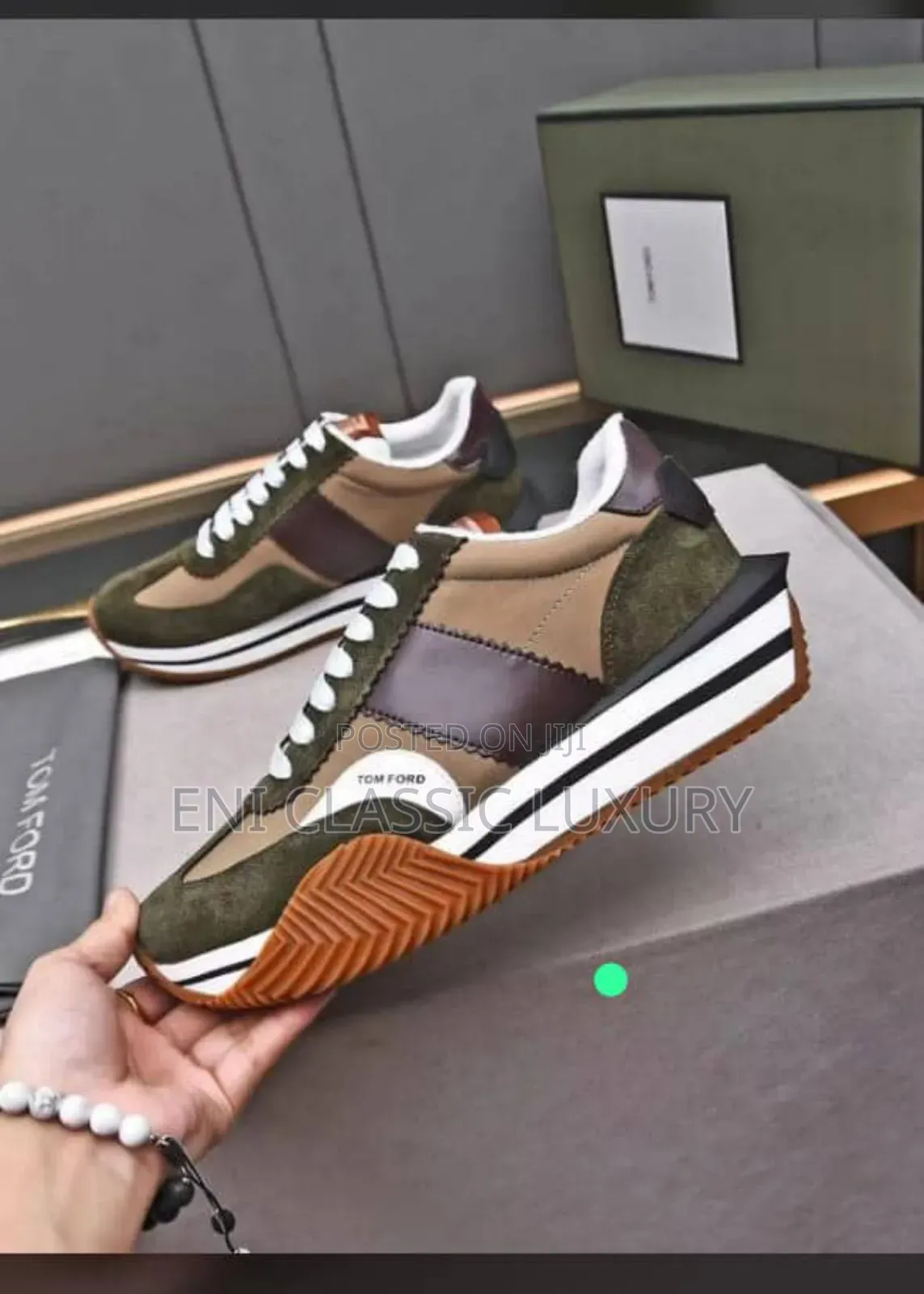 Classic Men's Luxury Designer Sneakers Tomford Well Branded