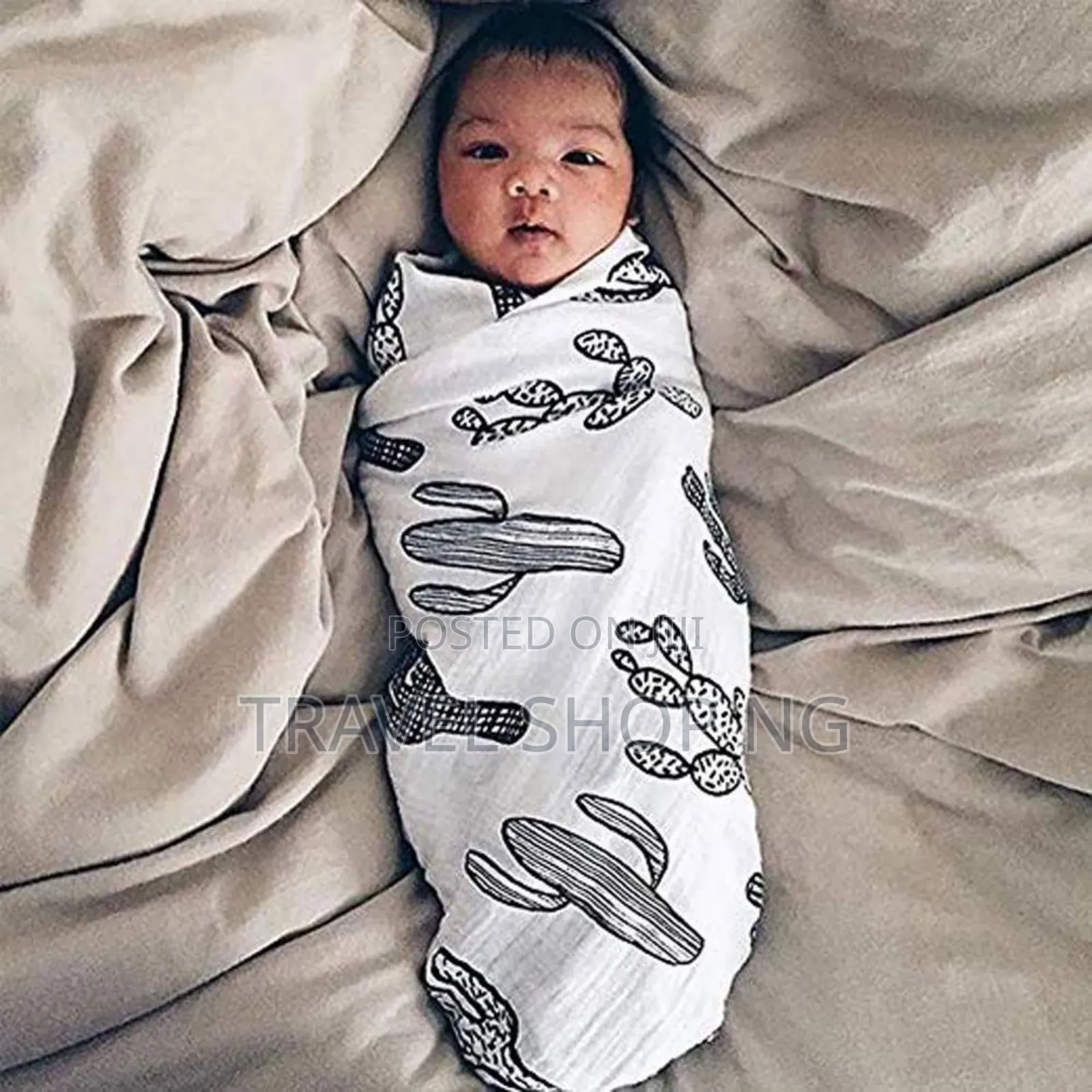 Muslin Swaddle Baby Blanket | Pure Organic Cotton Wrap | Burp Cloth