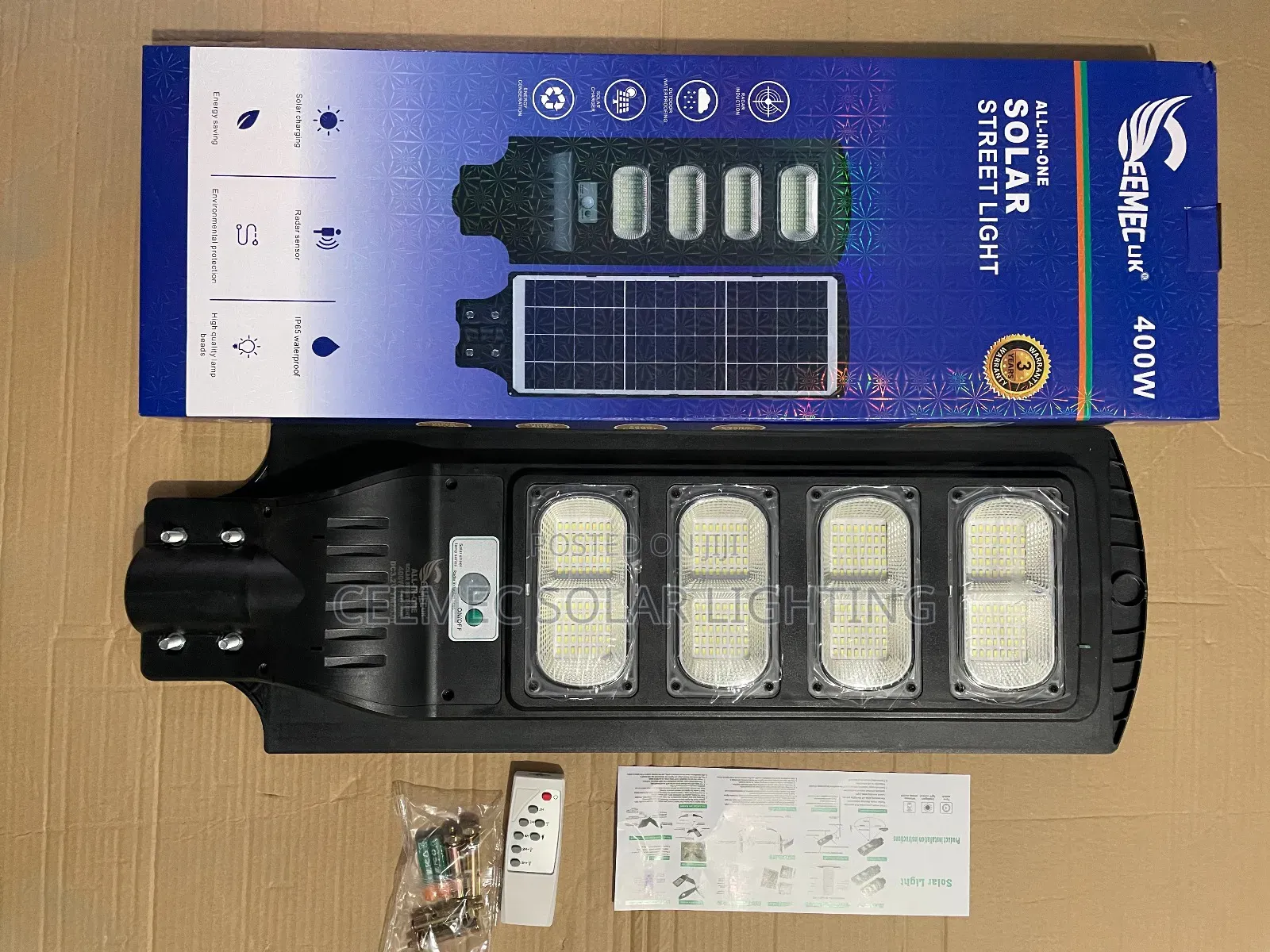 4 Eye Divided 400w Quality Solar Street-Light