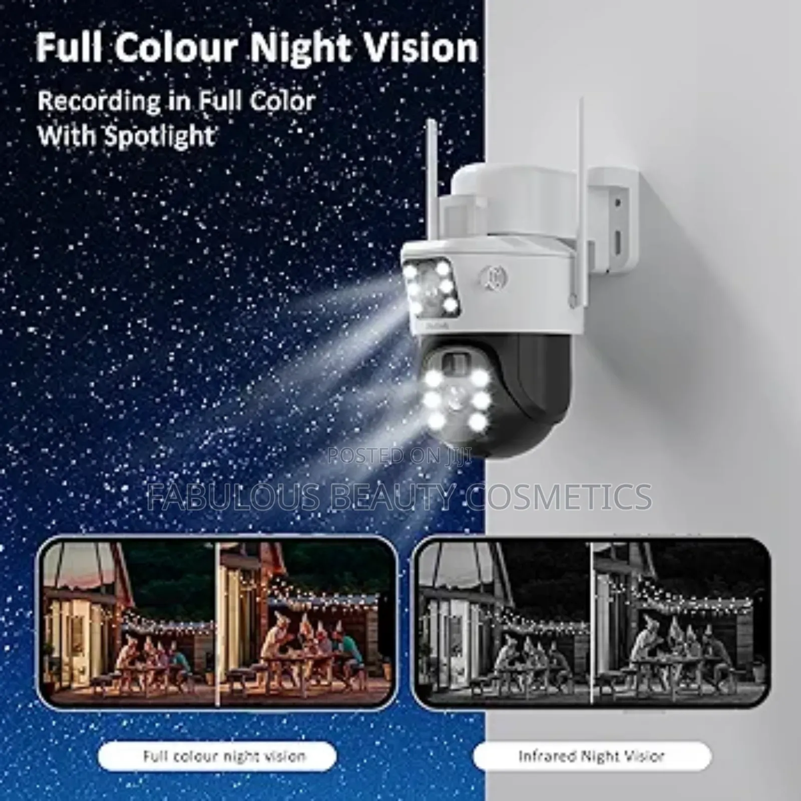 CCTV Solar Security Camera, Only Support 2.4g Wifi 360° View