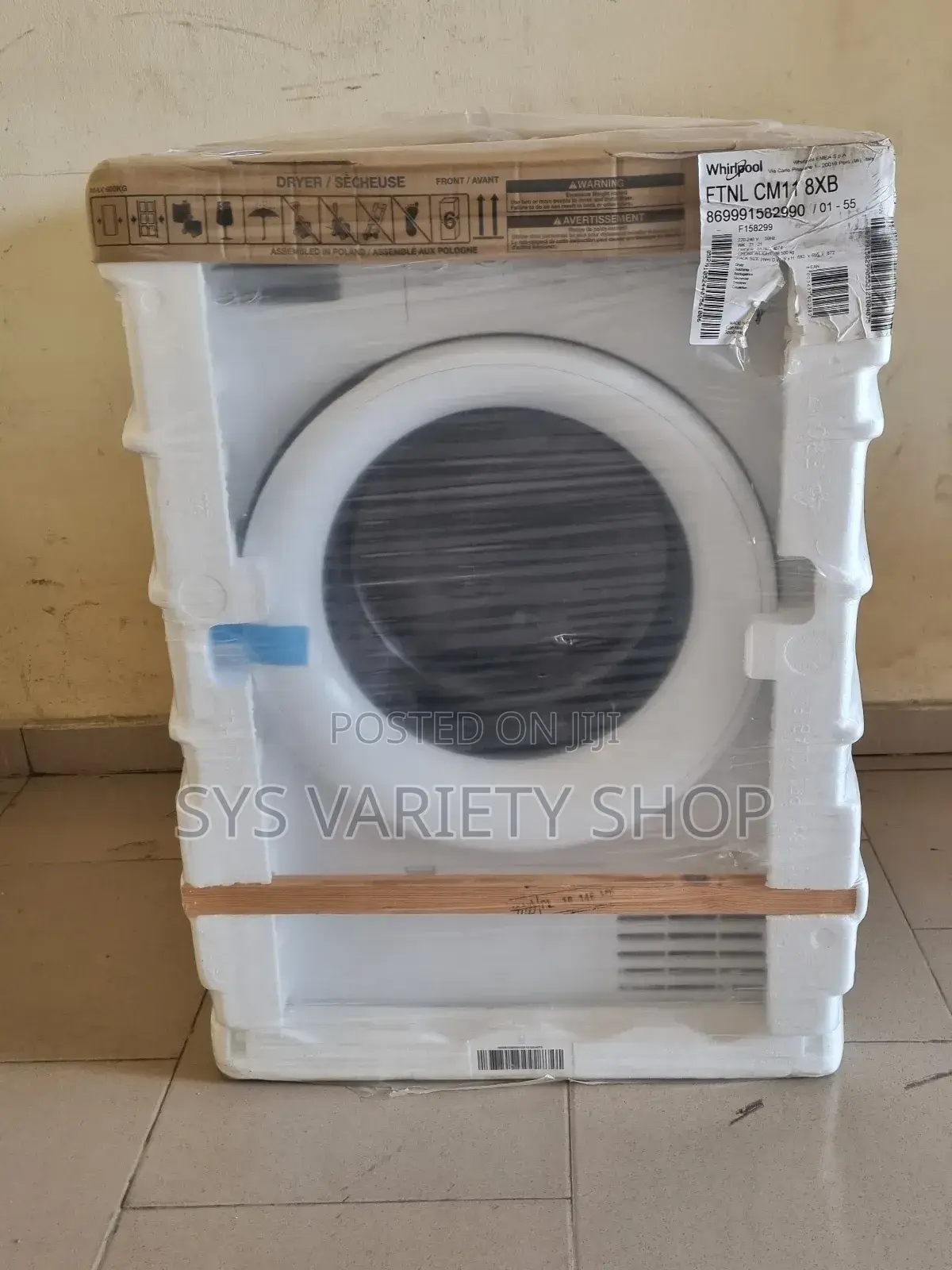 Whirlpool Freshcare Dryer 8kg