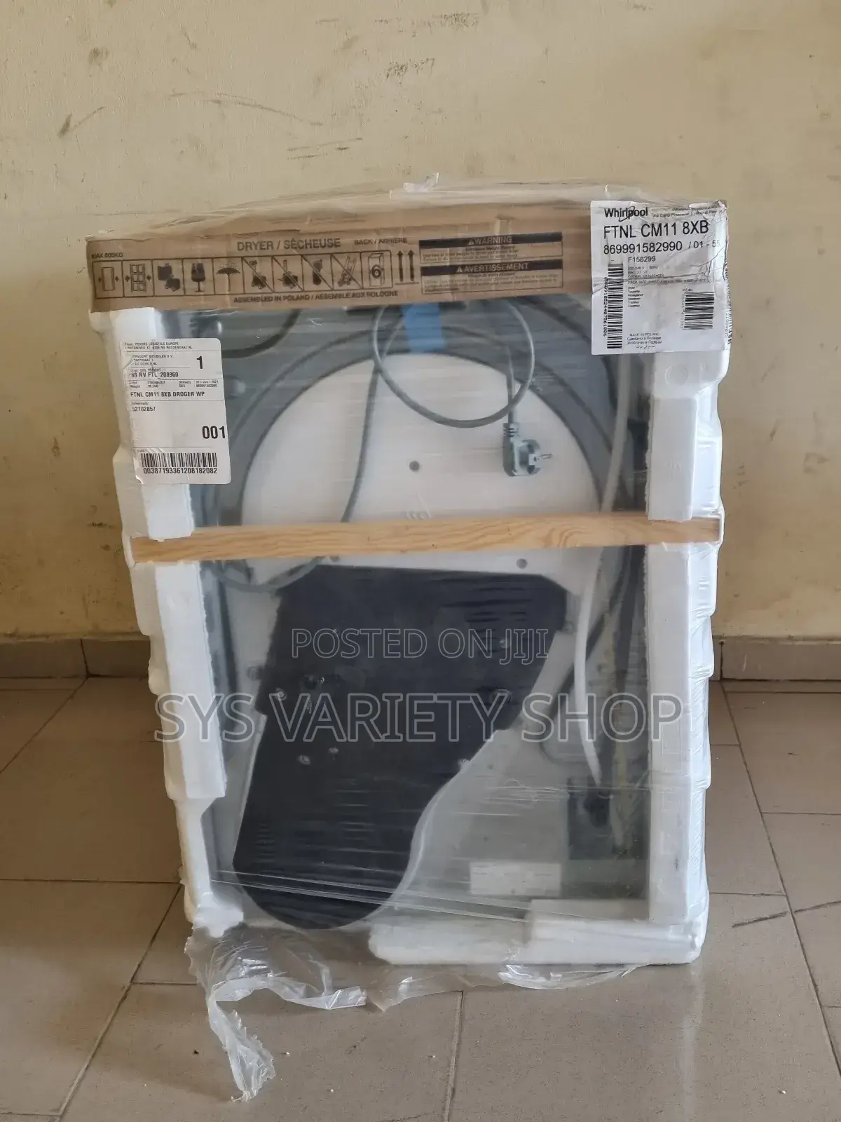 Whirlpool Freshcare Dryer 8kg