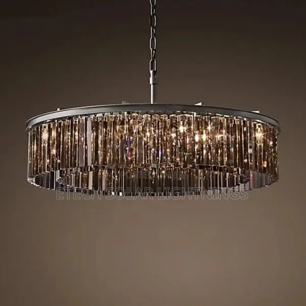 Luxury Modern Round Living Room Bedroom Home Crystal Light