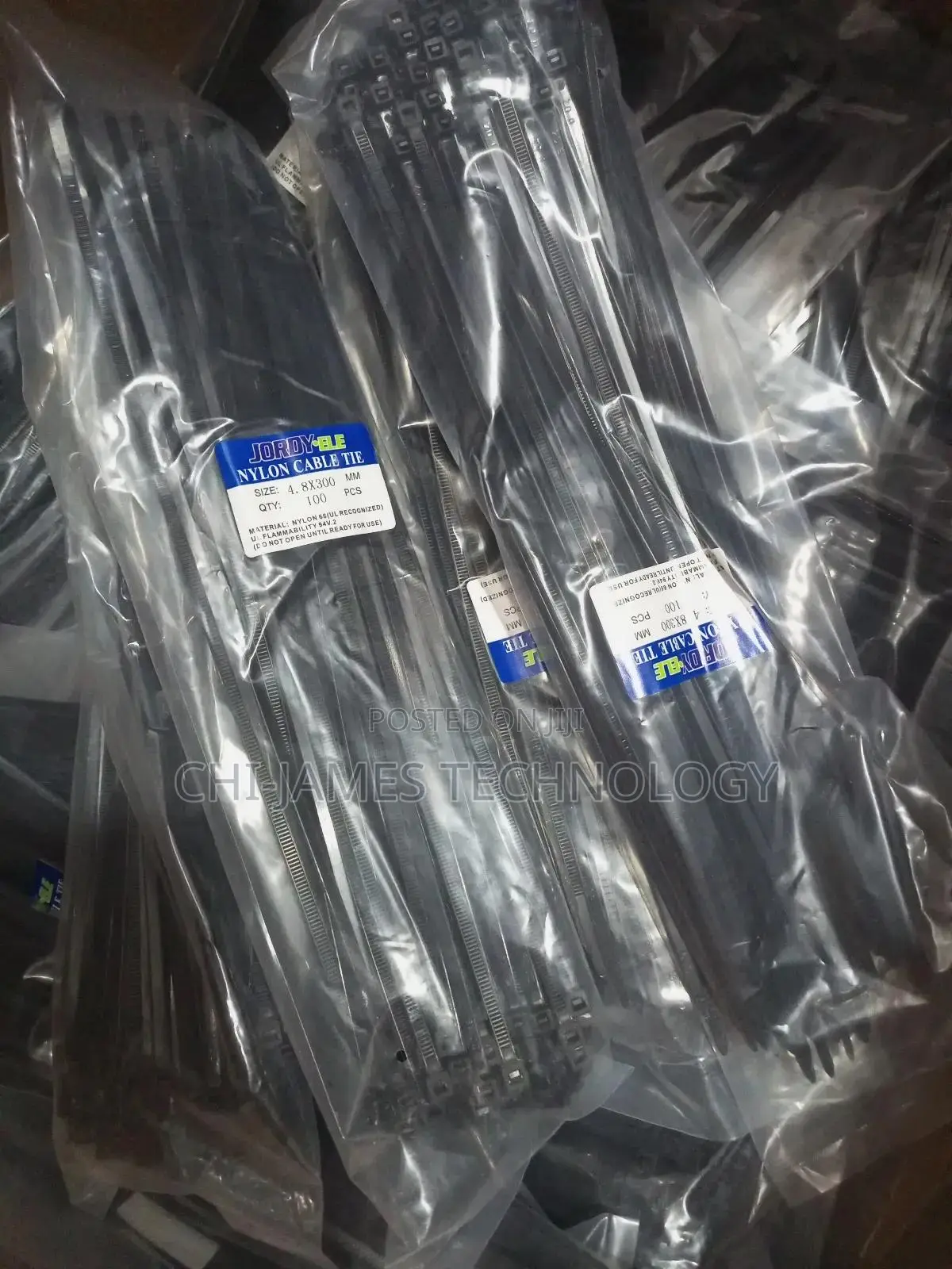 4.8×300mm Nylon Cable Tie