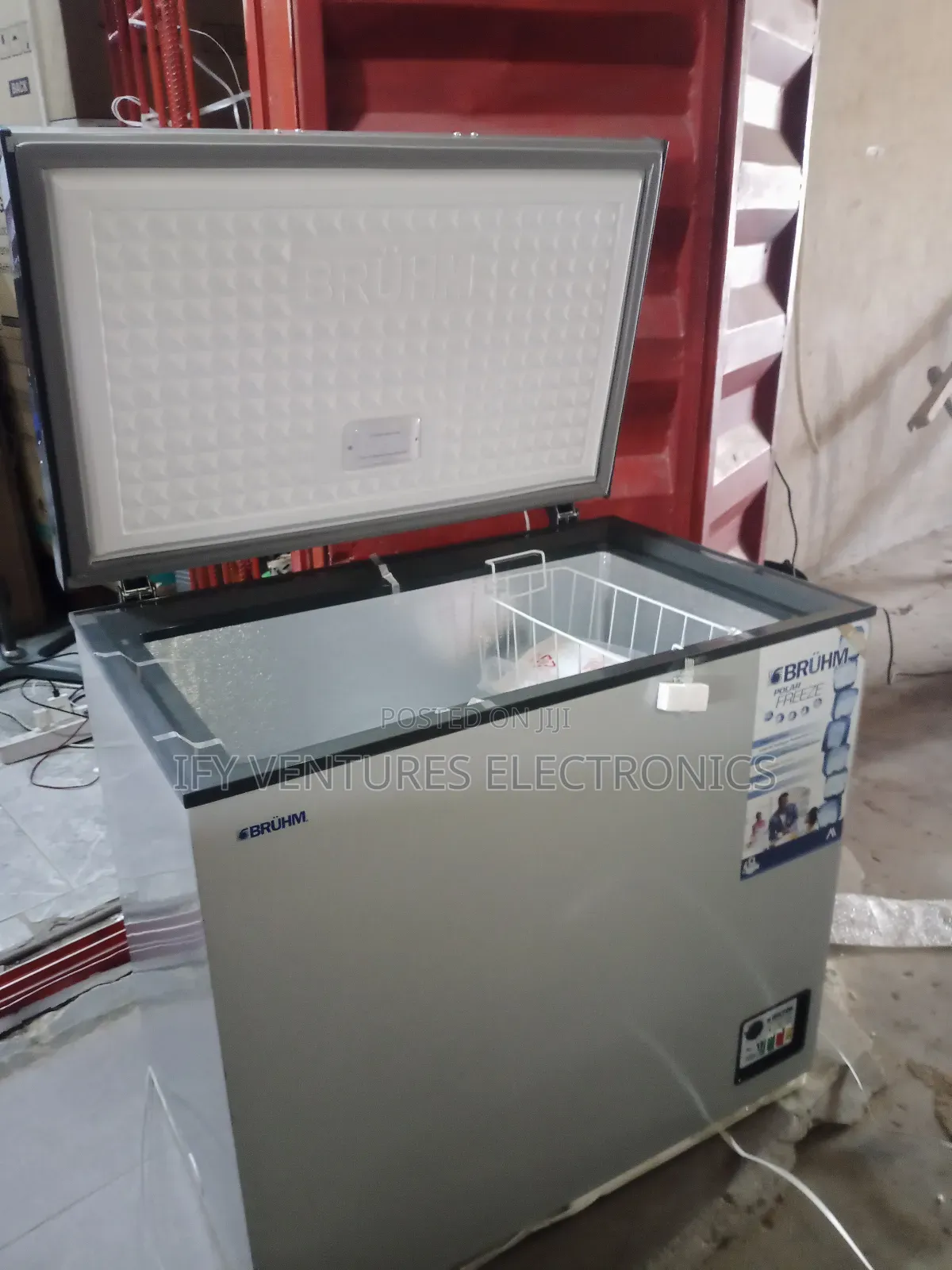 Bruhm 210, Chest Freezer, Silver Color, 1 Year Warranty.