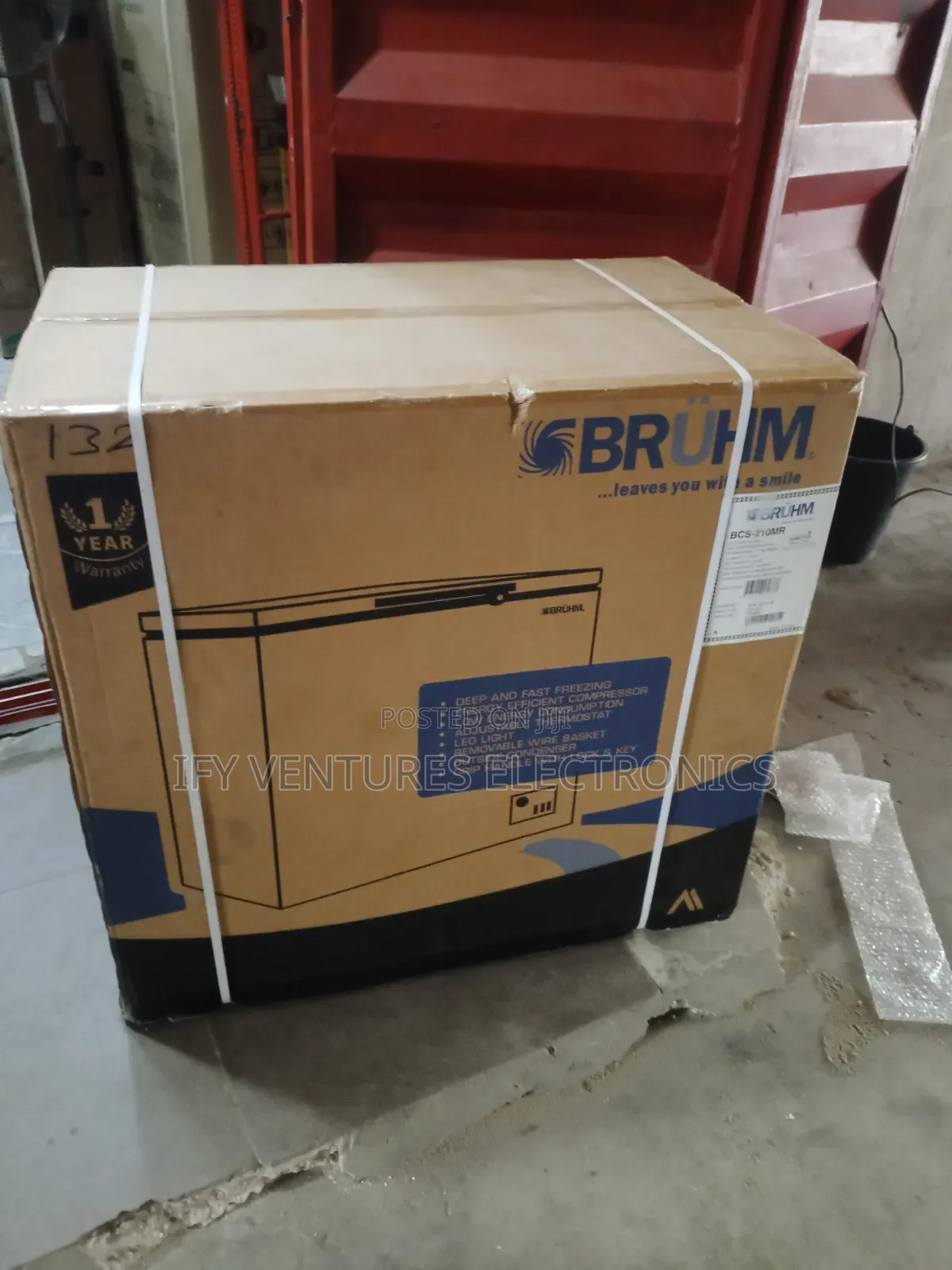 Bruhm 210, Chest Freezer, Silver Color, 1 Year Warranty.