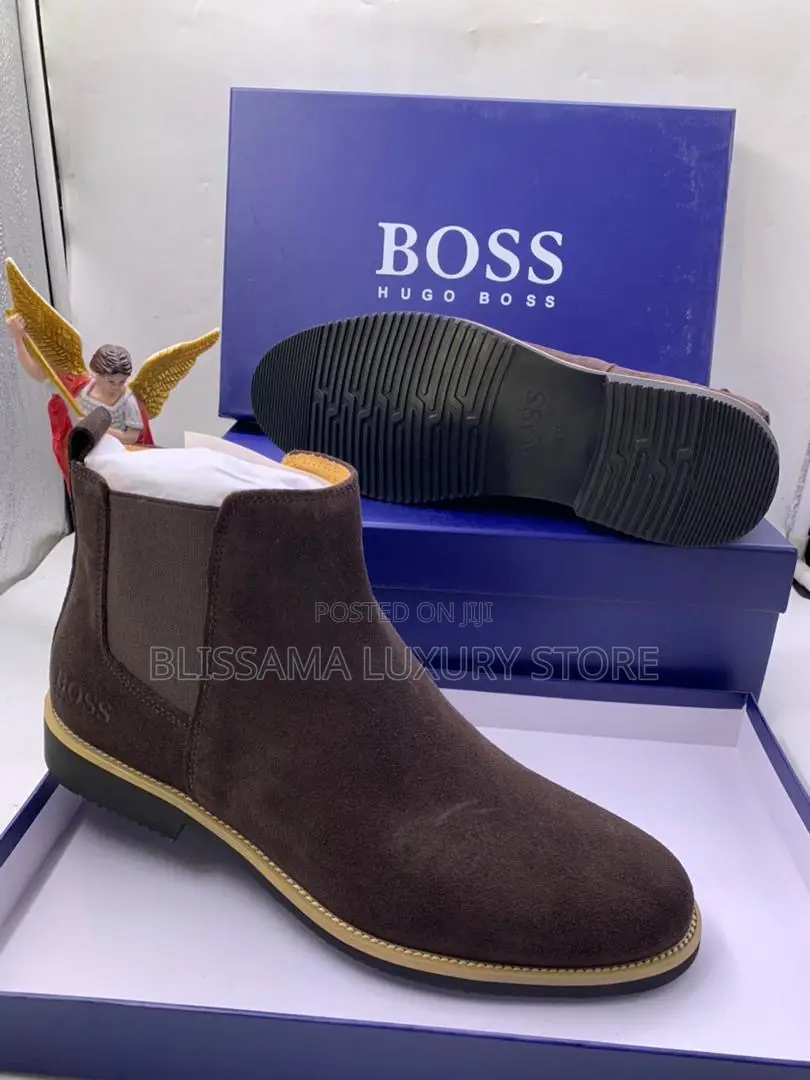 Hugo Boss Premium Luxury Quality Suede Boots