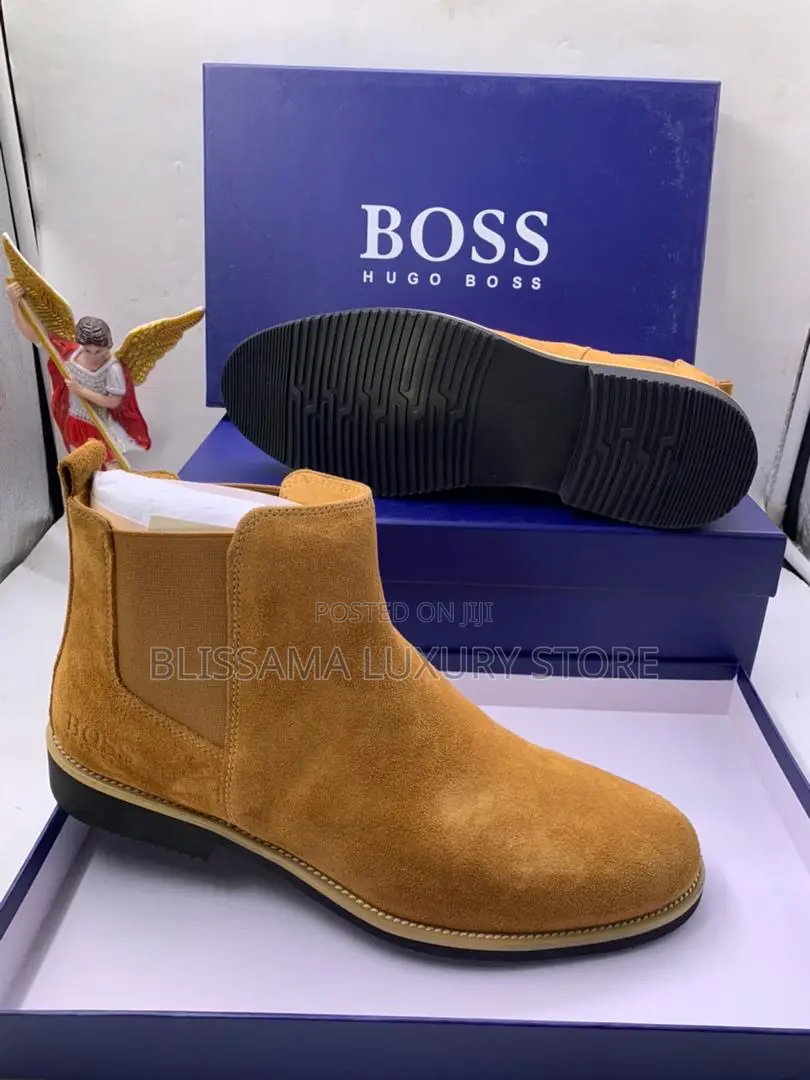Hugo Boss Premium Luxury Quality Suede Boots