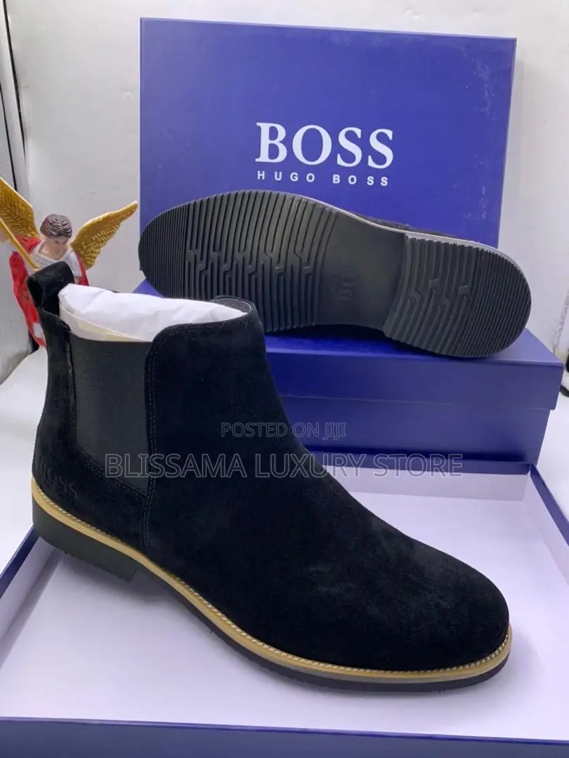 Hugo Boss Premium Luxury Quality Suede Boots