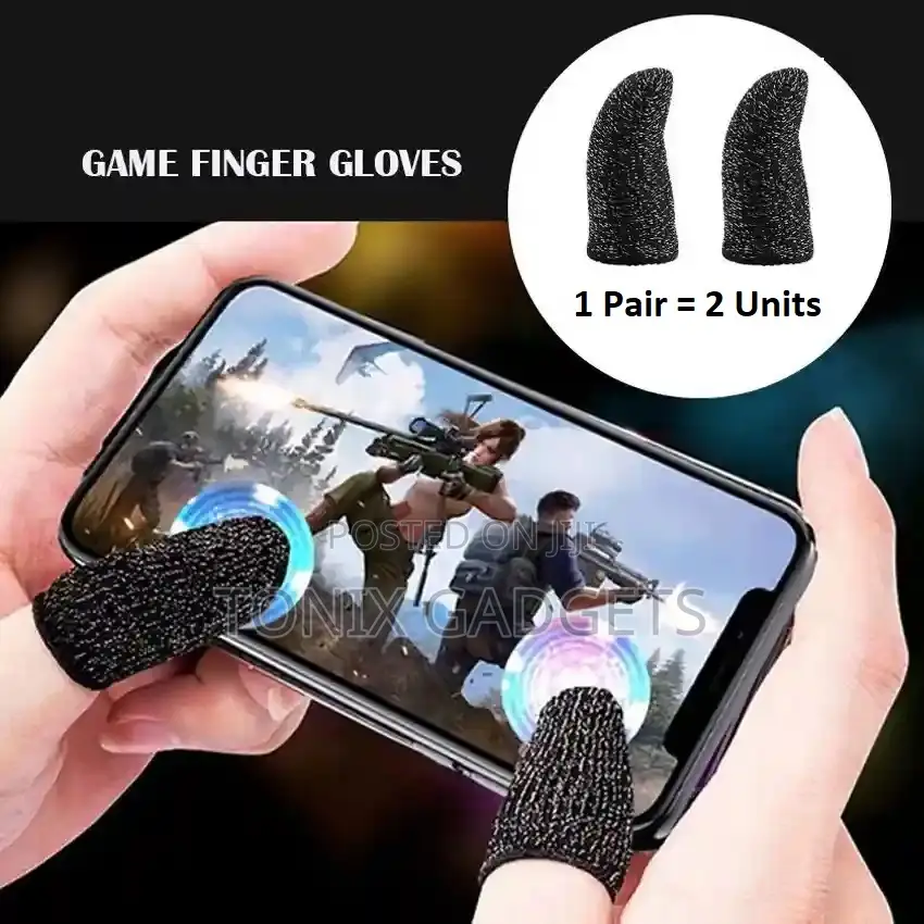 Mobile Gaming Thumb Finger Sleeves ( 1 Pair Thumb Index)